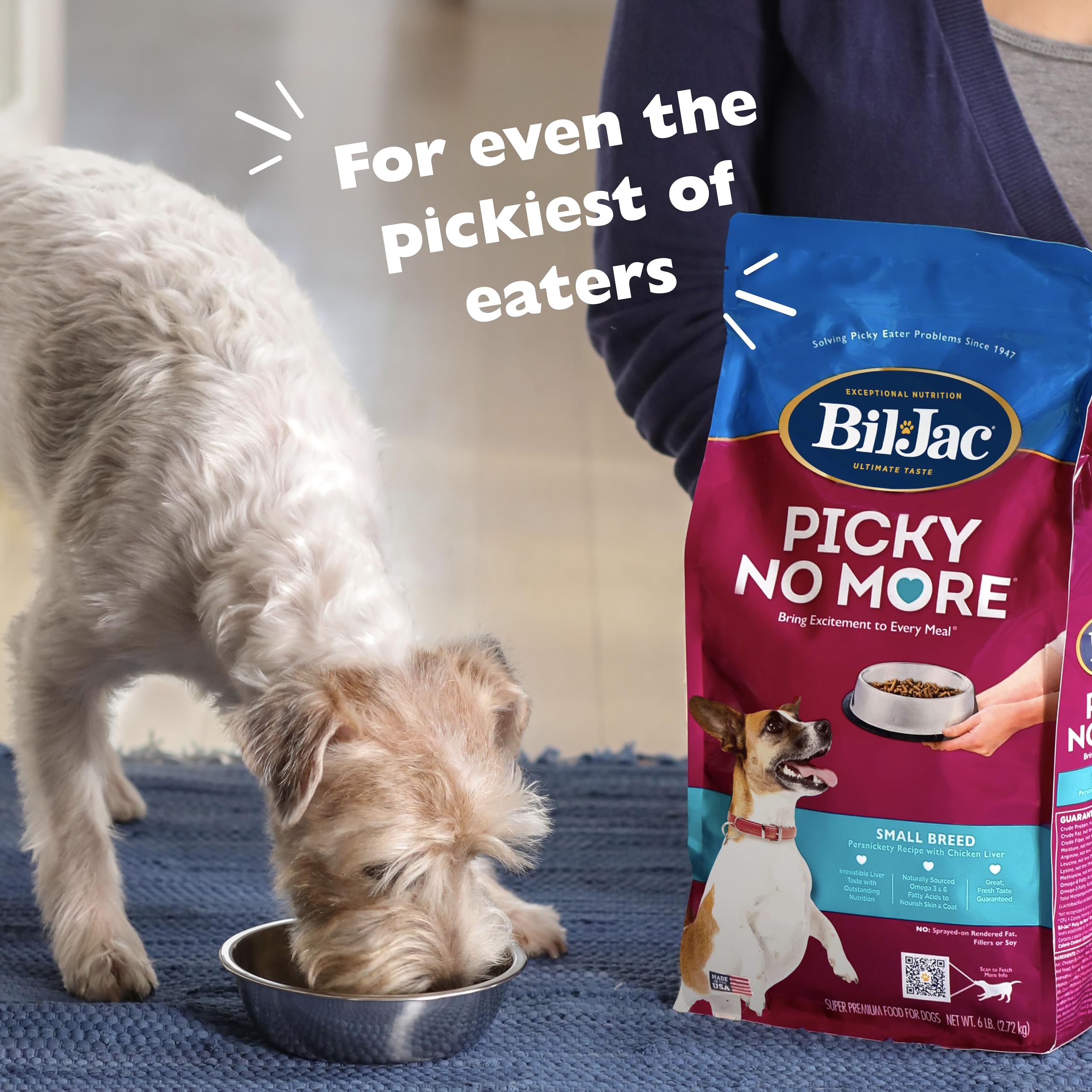 Bil-Jac Picky No More Small Breed Chicken Liver Dry Dog Food 6 Pounds (2-Pack)
