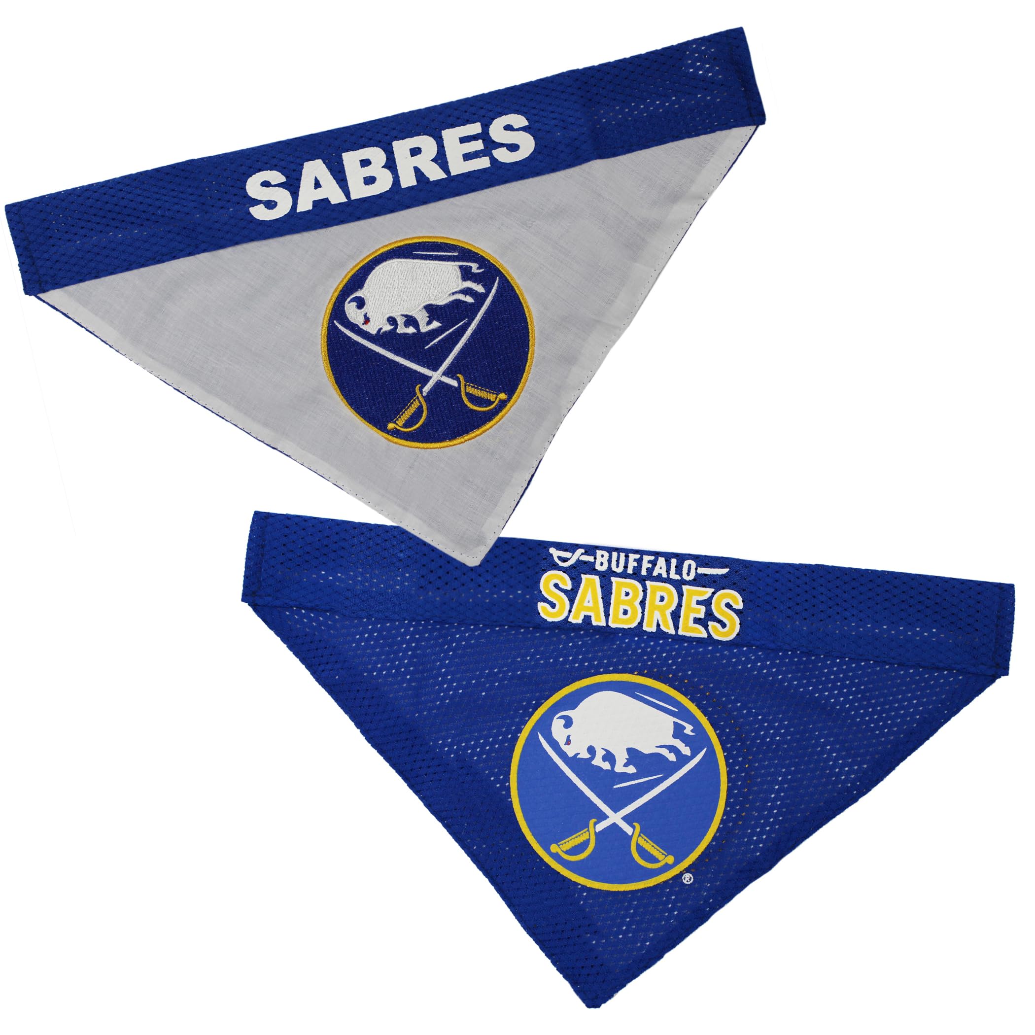NHL Buffalo Sabres Bandana for Dogs & Cats, Large/X-Large. - Cute & Stylish Bandana! The Perfect Hockey Fan Scarf Bandana, Great