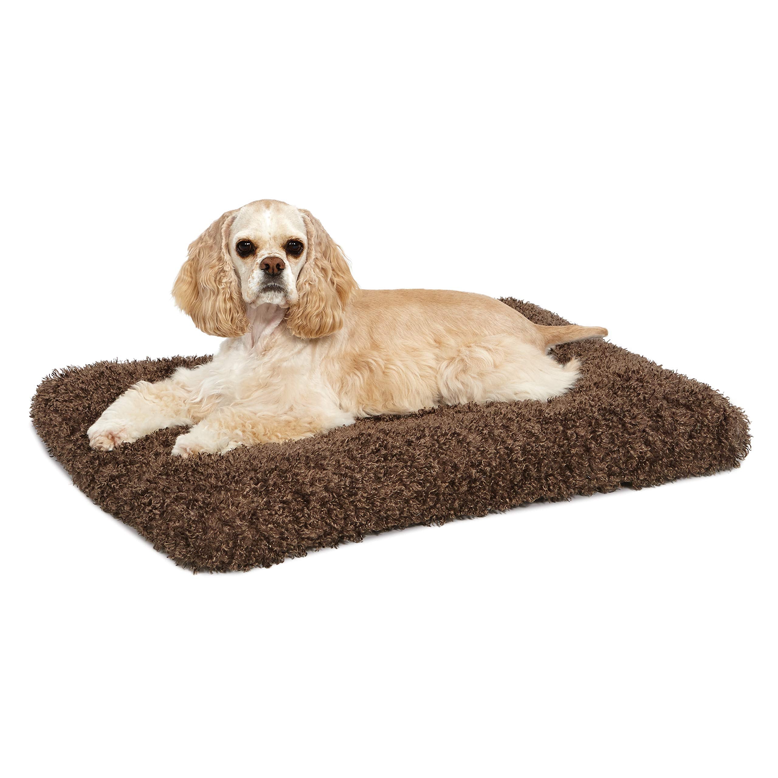 Midwest Homes For Pets Deluxe Dog Beds | Super Plush Dog & Cat Beds Ideal For Dog Crates | Machine Wash & Dryer Friendly, 1-Year Warranty, Cocoa, 30-Inch