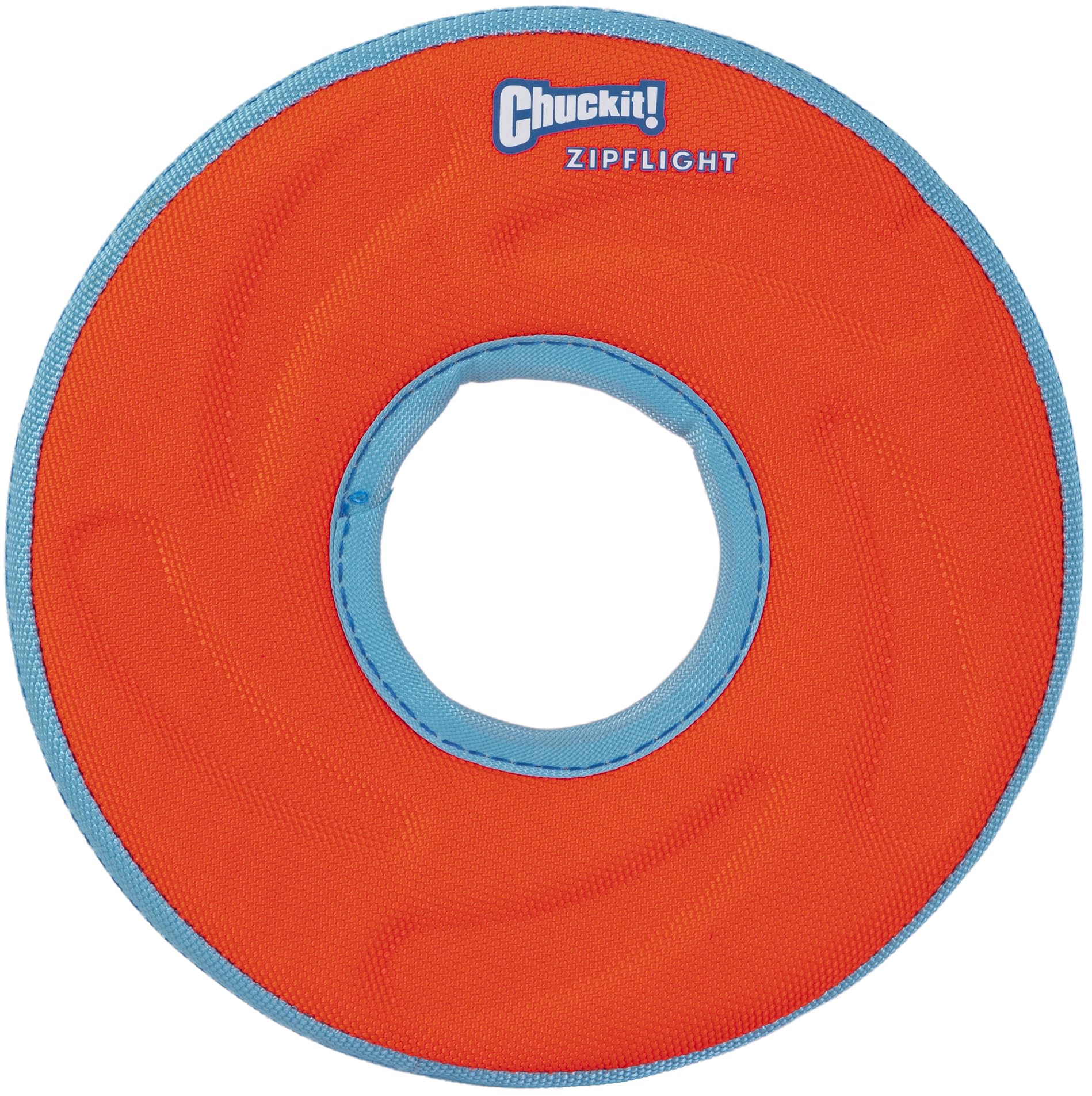 Chuckit! Zipflight Flying Disc Dog Toy, Small (6''), Orange And Blue