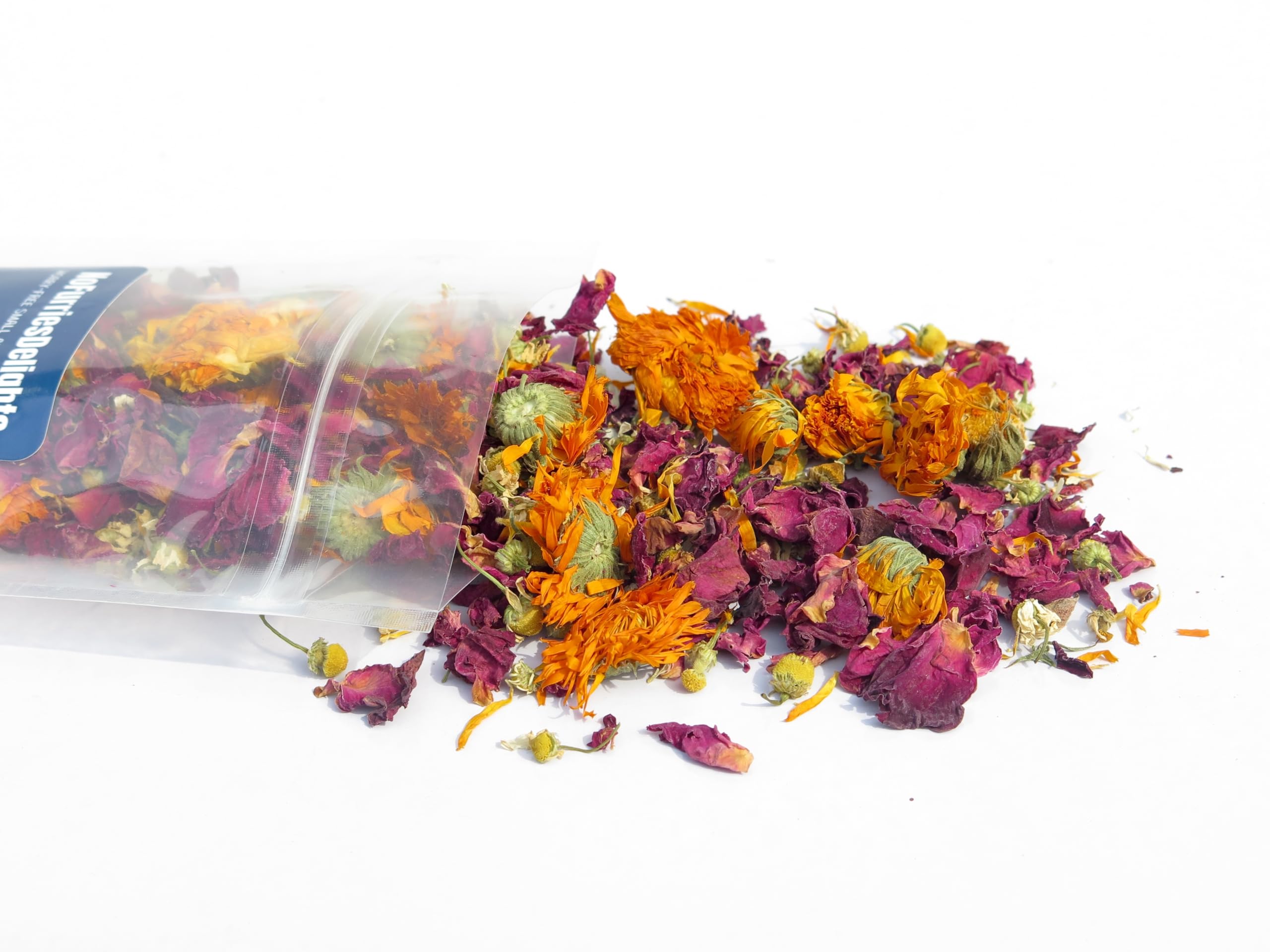 No Furries Delights Forage Mix,100% All Natural Botanical Herb Treat for Rabbit Hamster Guinea Pig Chinchilla Chicken Hermit Cra
