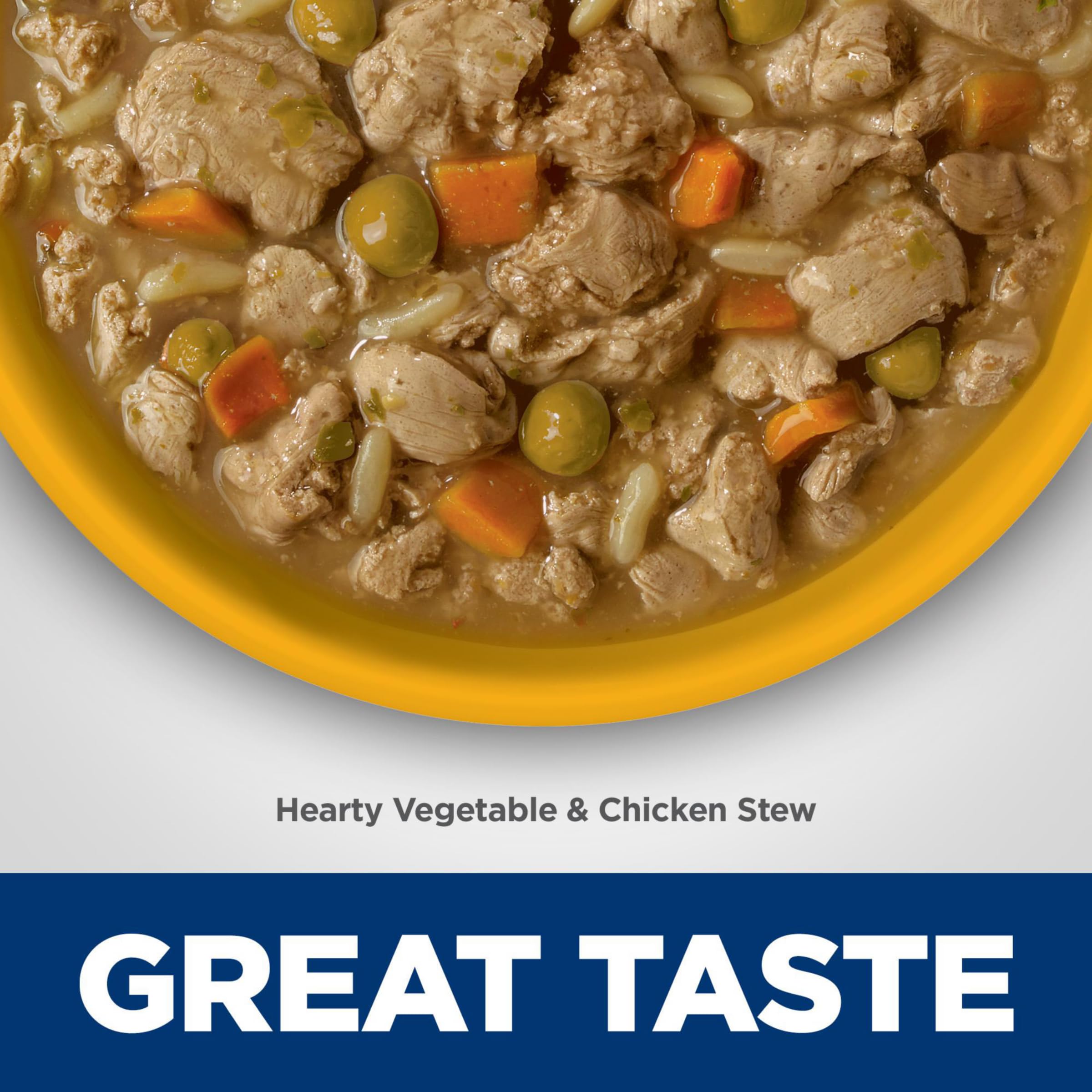 Hills Science Diet Perfect Weight, Adult 1-6, Weight Management Support, Wet Dog Food, Chicken & Vegetables Stew, 12.5 oz Can,