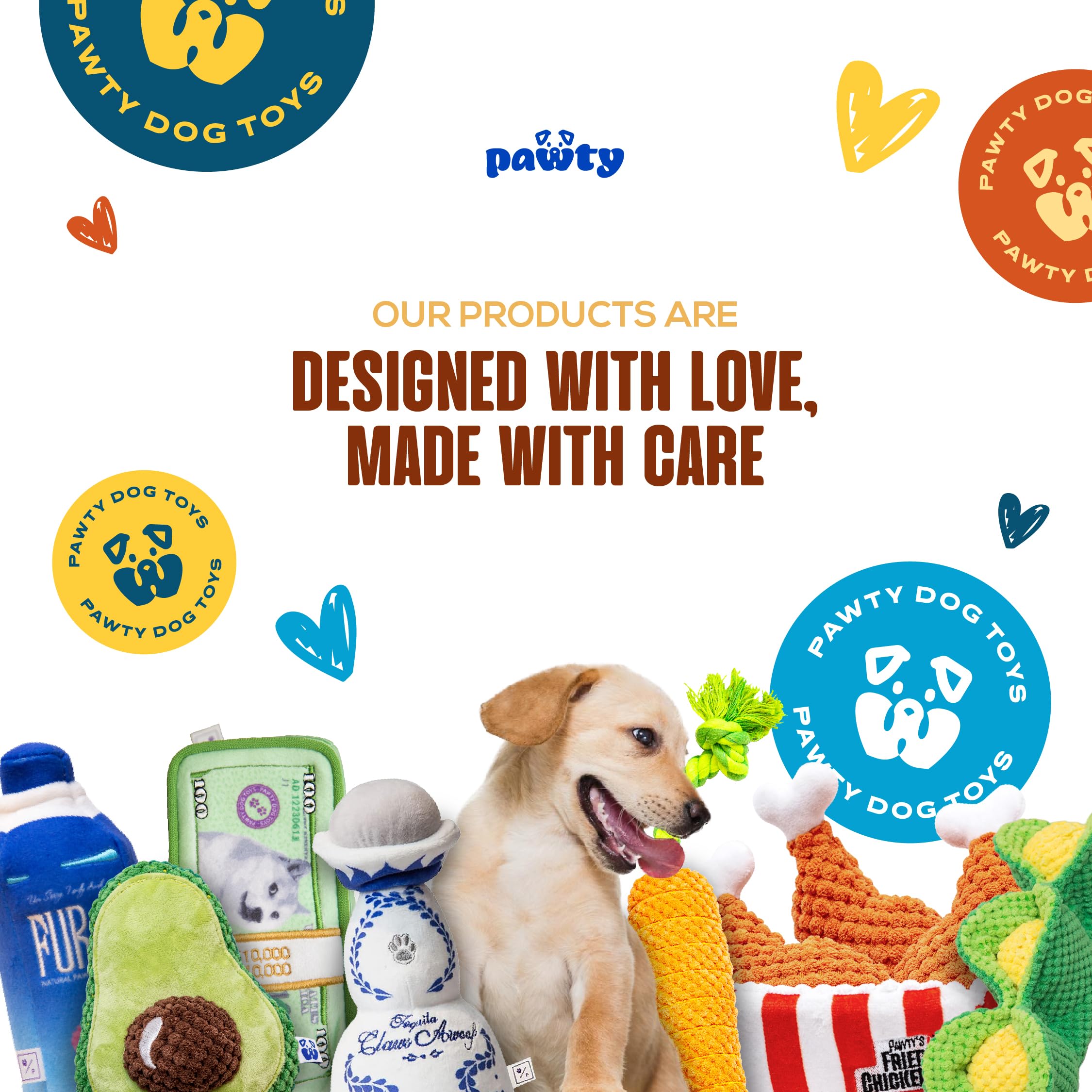 Birthday Bone Interactive Dog Toy - Interactive Tug Rope Pet Toy - Cute Unique Design Party Birthday Gift - Small Medium Puppy -