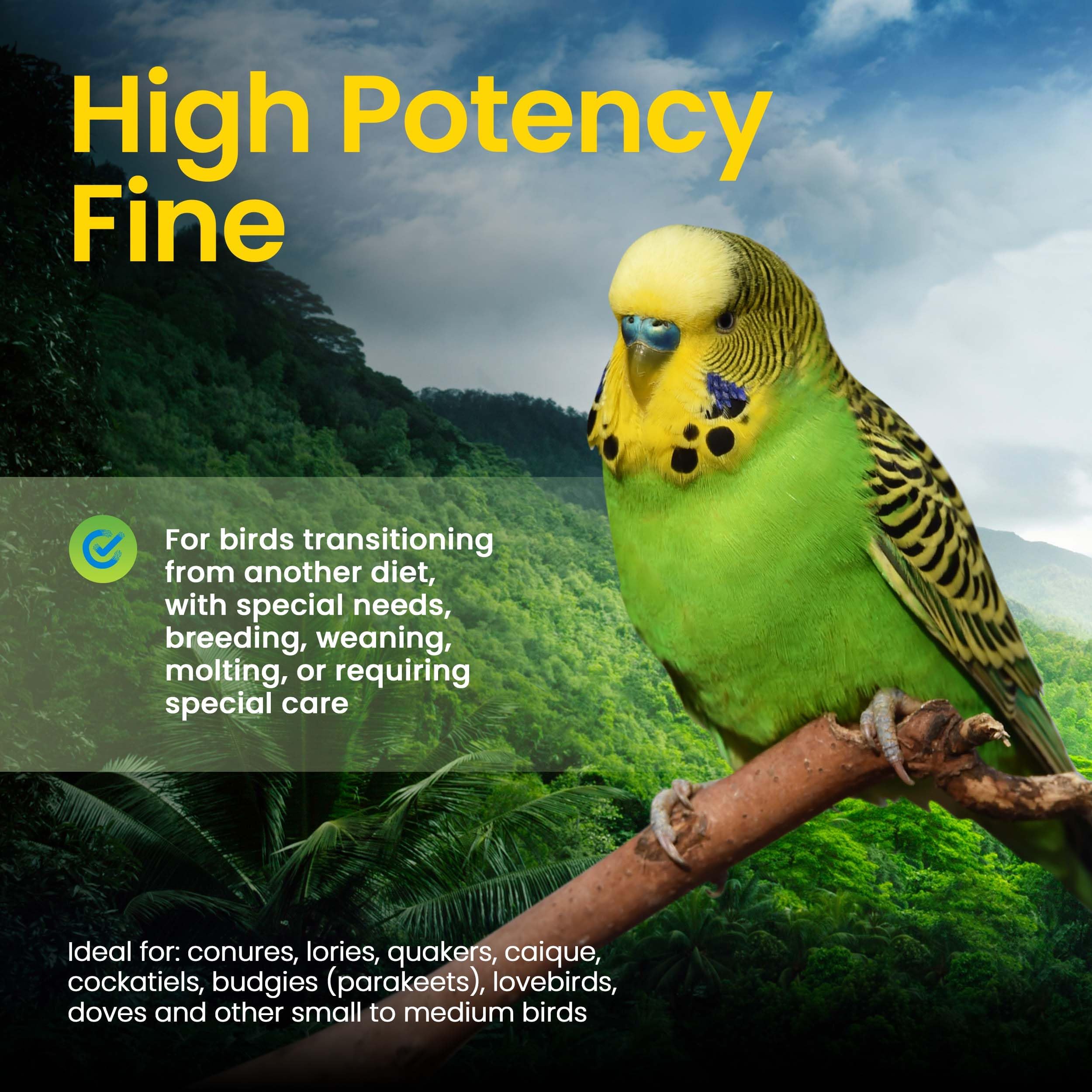 Harrisons Bird Foods High Potency Fine 1lb Certified Organic Non-GMO Formula