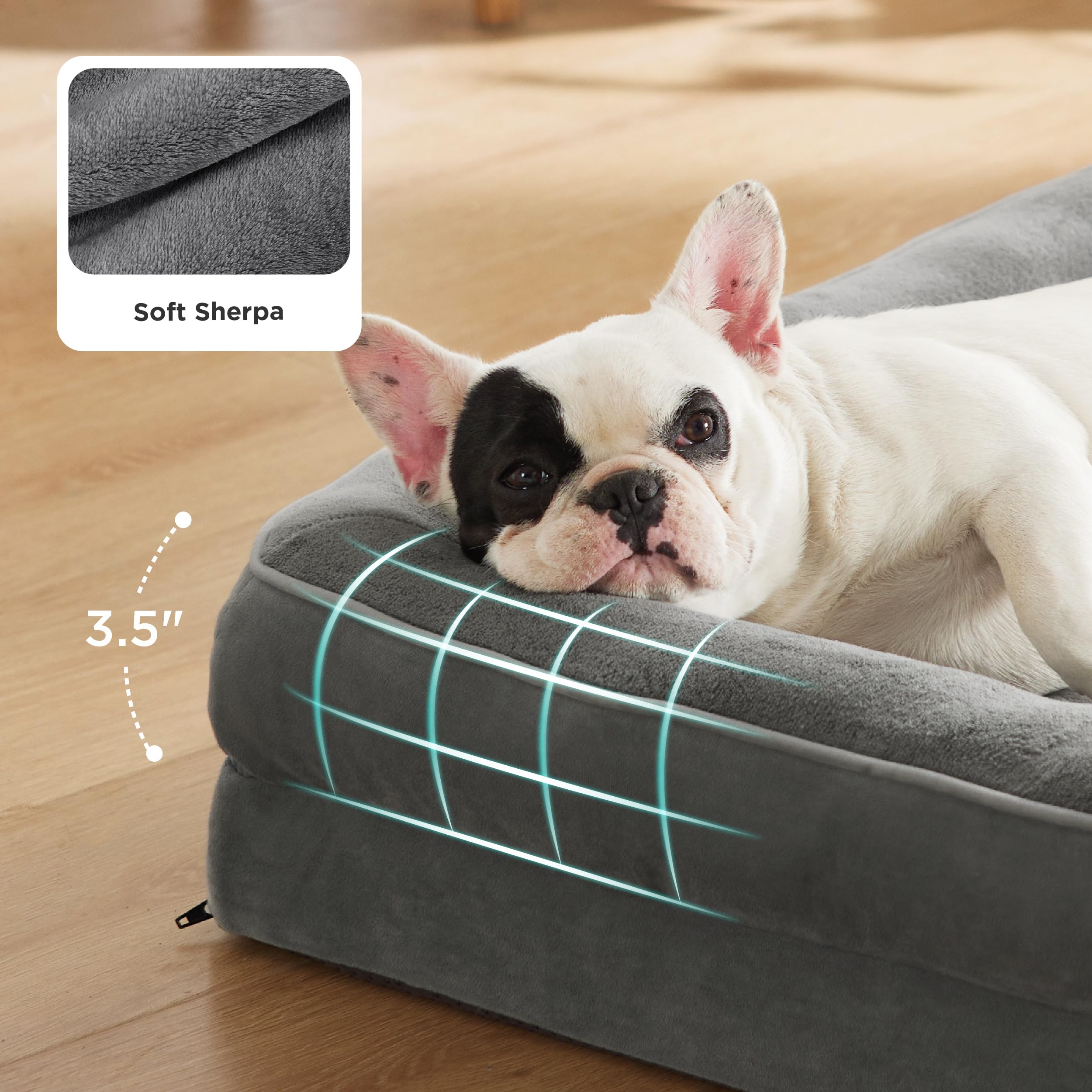 Bedsure Orthopedic Dog Bed For Extra Large Dogs - Xl Washable Dog Sofa Beds Large, Supportive Foam Pet Couch Bed With Removable Washable Cover, Waterproof Lining And Nonskid Bottom, Grey