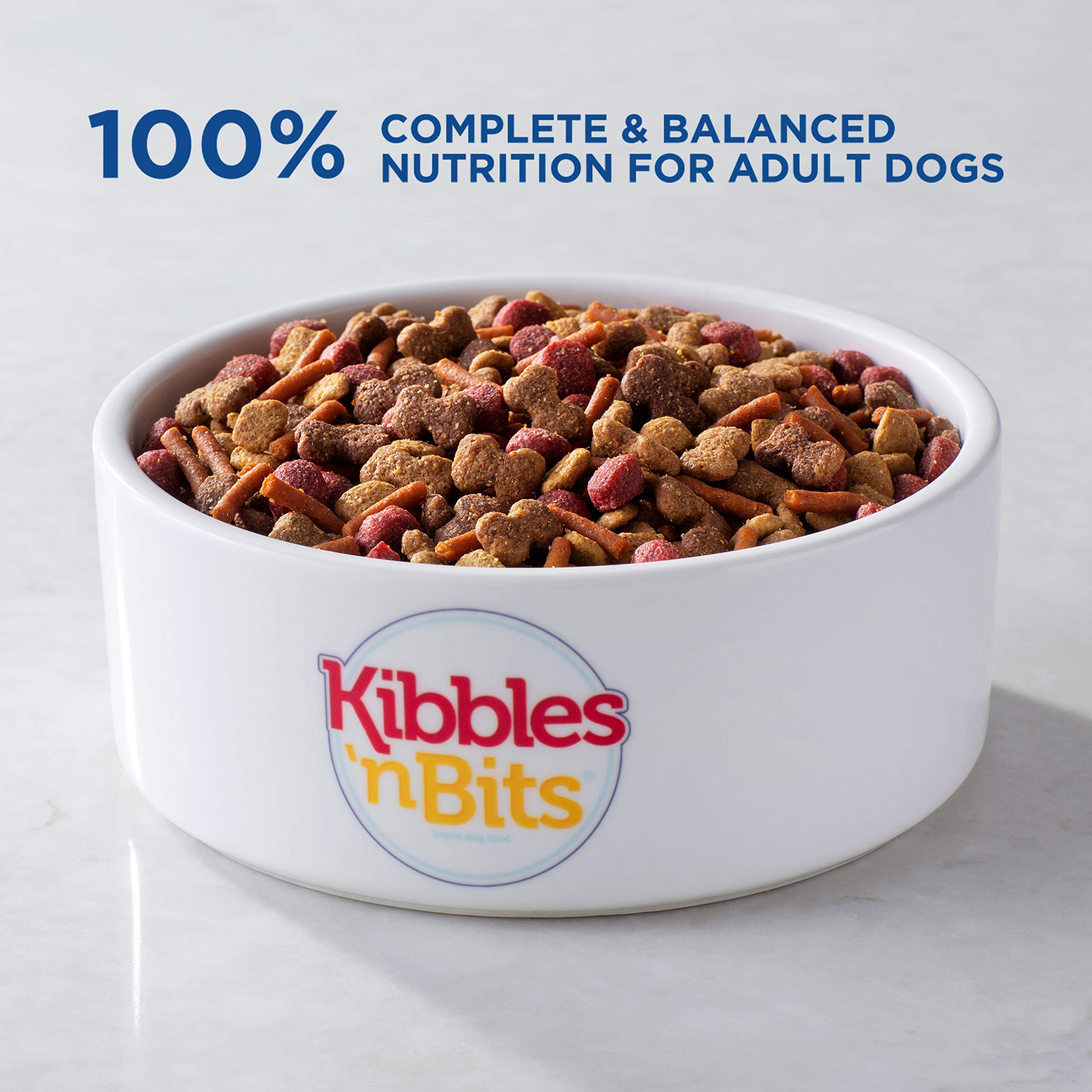 Kibbles n Bits Savory Beef & Chicken Flavors Small Breed Mini Bits Dry Dog Food, 3.5 Lb (Pack of 4)
