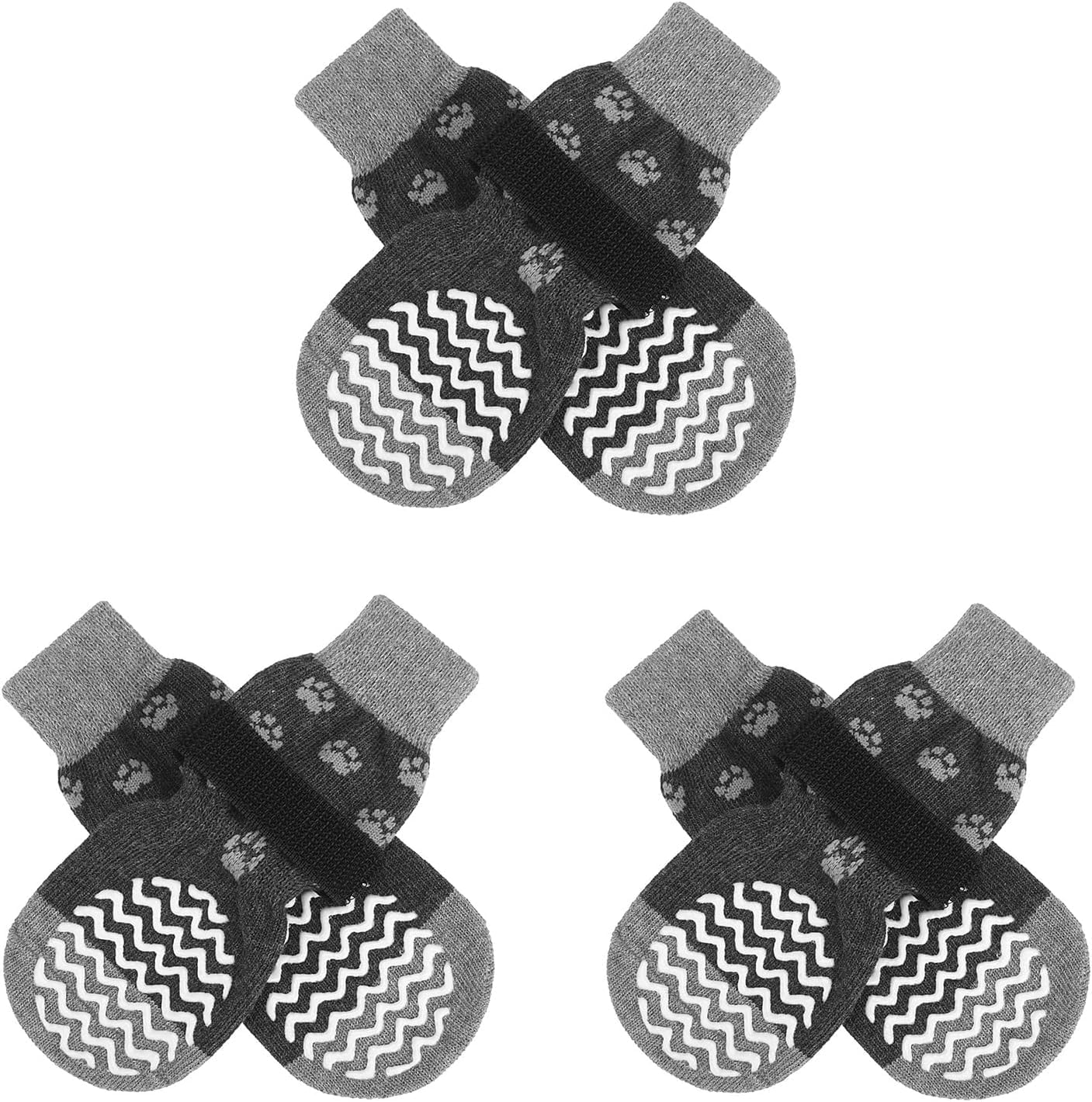 Expawlorer Anti Slip Dog Socks To Prevent Licking Paws,Winter Dog Boots & Paw Protectors,Dog Booties For Hardwood Floors With Gr