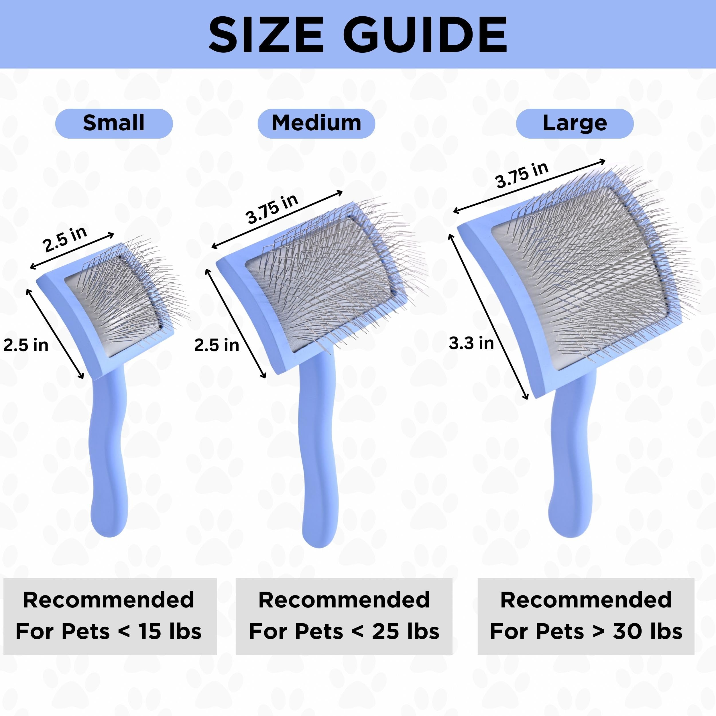 We Love Doodles Grooming Curved Slicker Brush For Long-Haired Dogs - Poodle, Golden Doodle, And Dematting (Large)