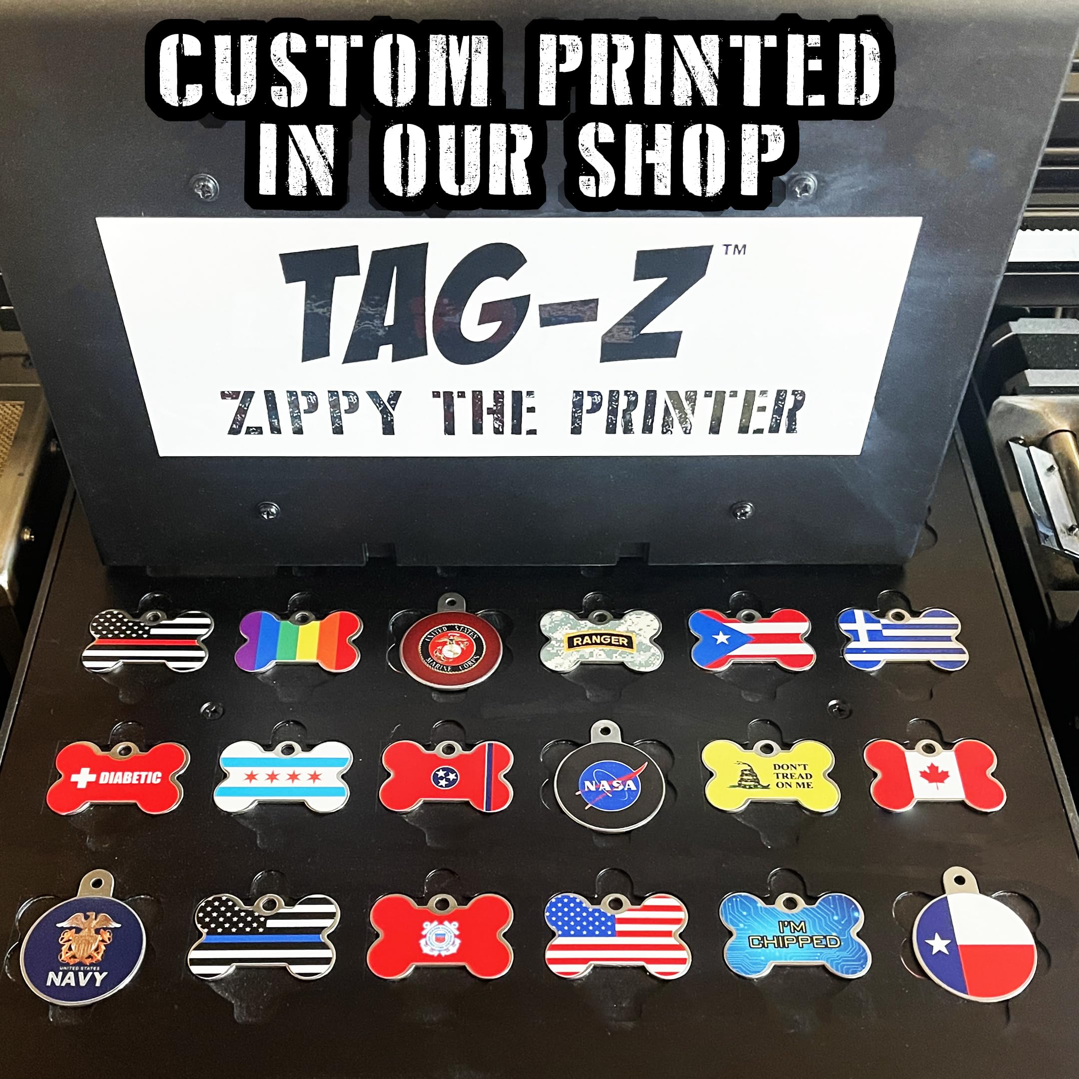 Seizures Medical Alert Pet Id Tags, Custom Printed And Laser Engraved, Stainless Steel Bone Shape Includes Split Ring And Silencer
