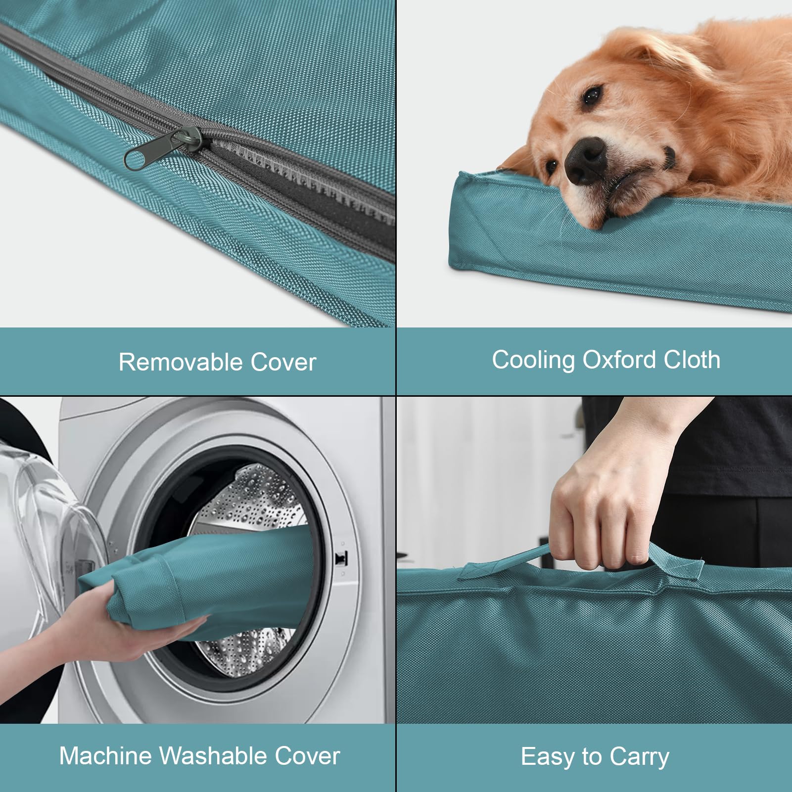 Tail Stories Outdoor Extra Large Dog Bed For Big Dogs, Waterproof Dog Bed For Large Dogs, Egg Crate Foam Xl Pet Bed With Removab