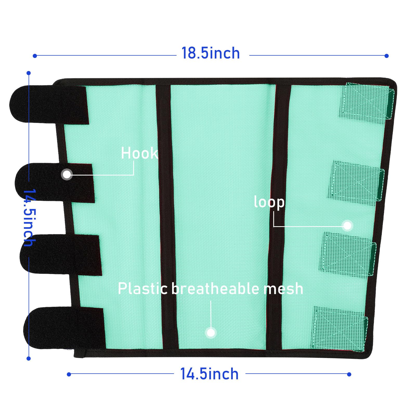 Jexine Set of 8 Mesh Fly Boots for Horse Loose Fitting Non Slip Breathable Horse Fly Legging Protective Reduces Stress Leg Fatig