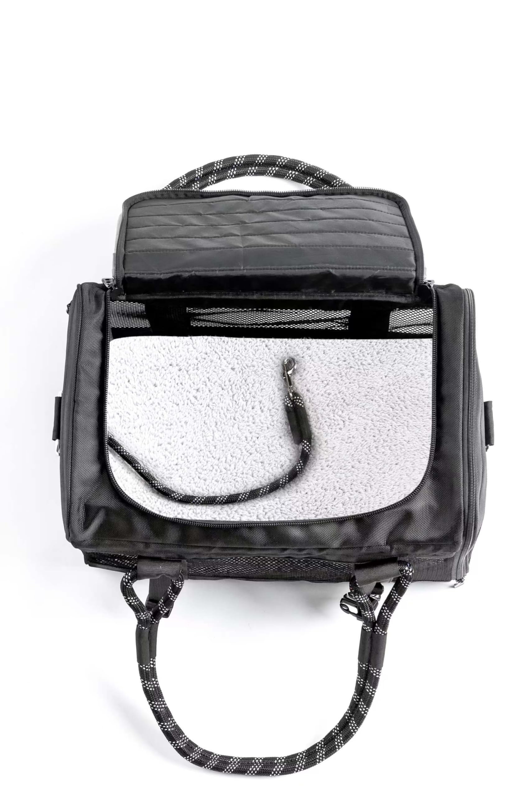 Mr. Peanuts WanderWell Series 3 in 1 Airline Compliant Soft Sided Pet Carrier and Car Seat (Deja Blue)
