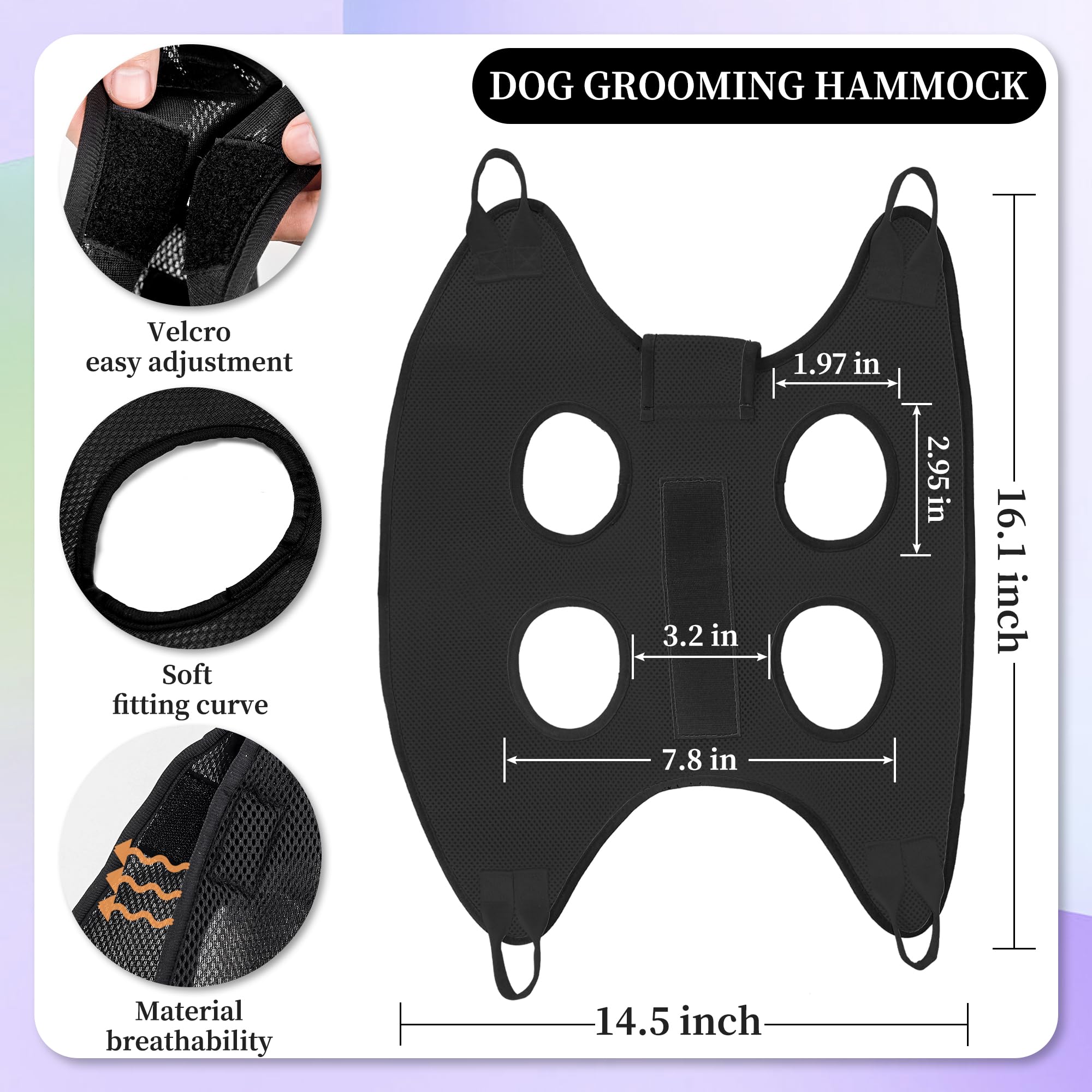 Patiencet Cat Grooming Hammock Pet Hammock Cat Nail Clipper Hammock For Nail Trimming Dog Sling For Nail Clipping Dog Hanging Ha