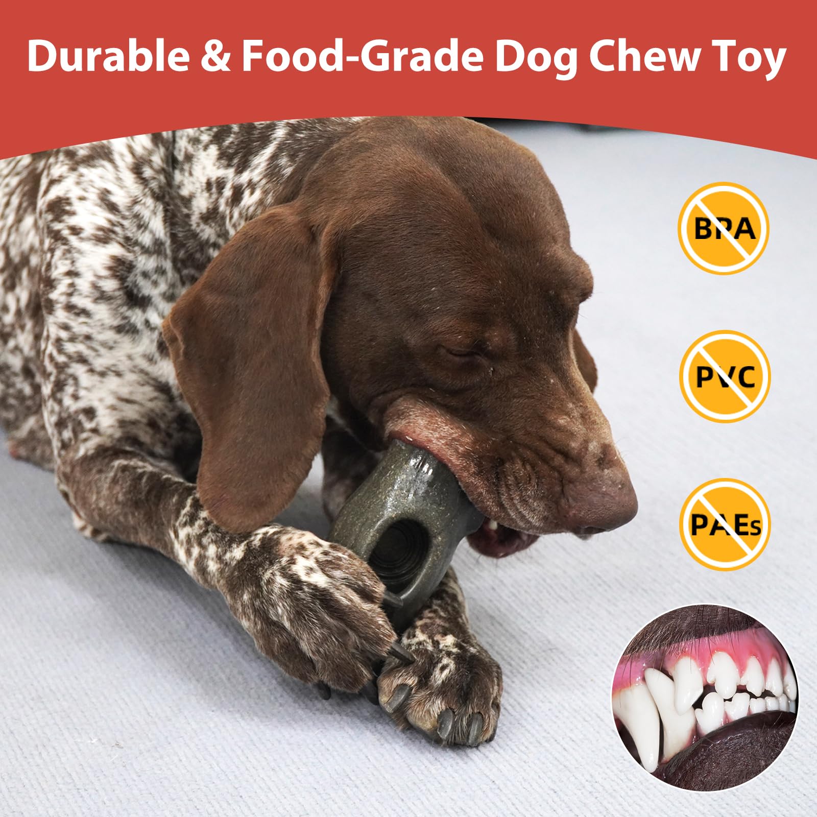 Origintek 3-In-1 Freeze Bone For Dogs, Dog Chew Toys To Keep Them Busy, Peanut Butter Dog Toy For Small Medium Large Dogs
