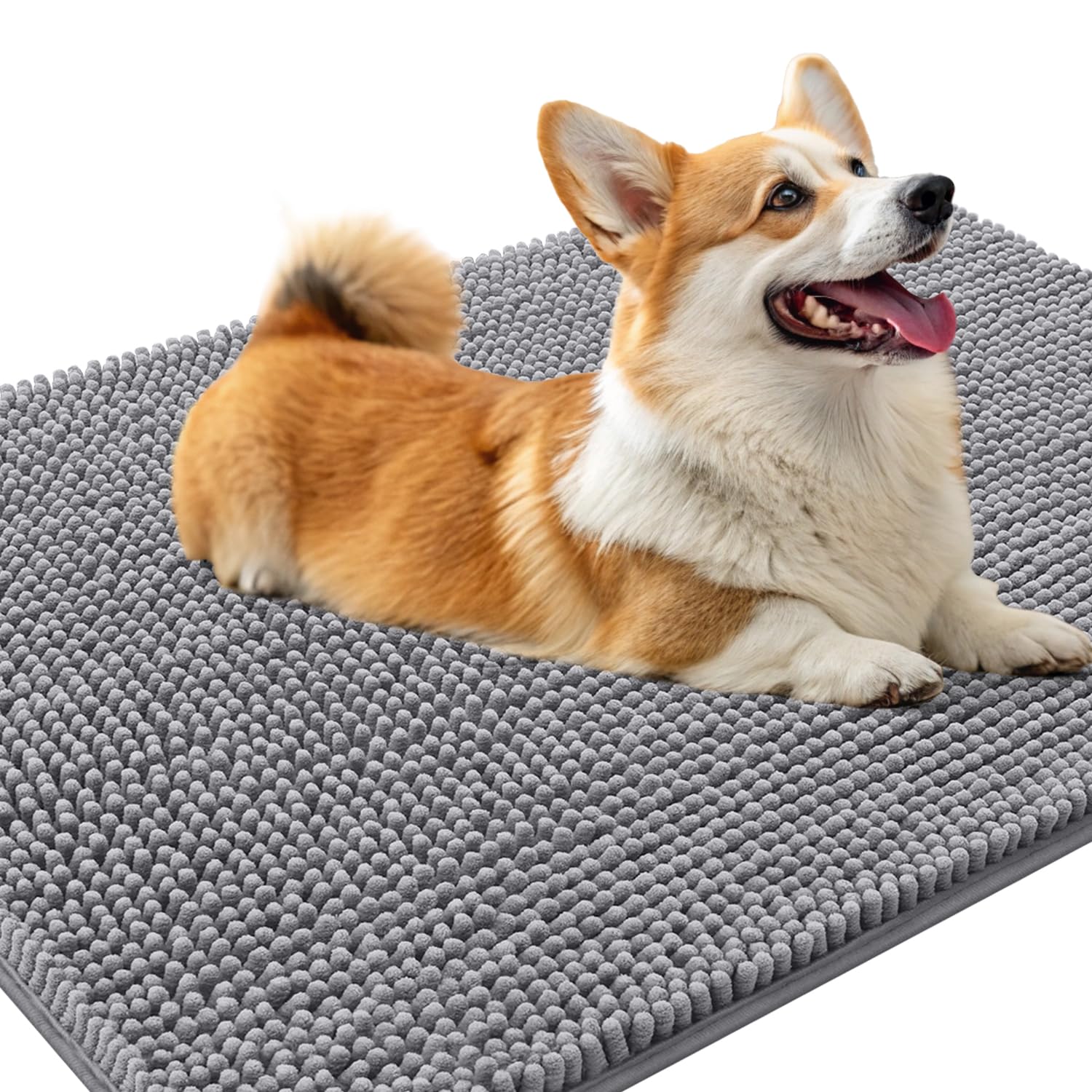 Smiry Dog Bed Mat 30X20, Ultra Soft Non-Slip Washable Quick Dry Chenille Dog Sleeping Mattress For Large Jumbo Medium Small Dogs