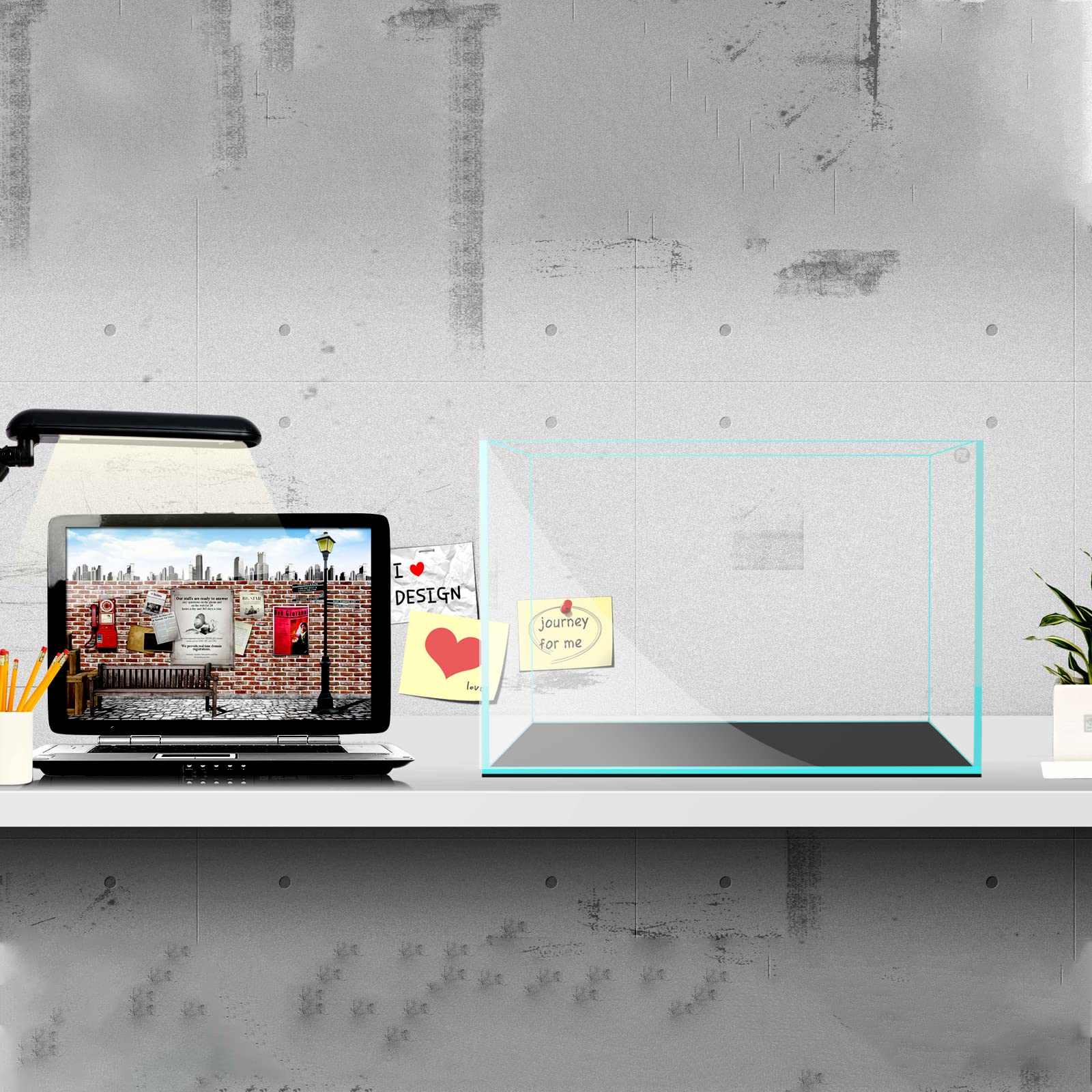 Fzone 80 Gal Rimless Low Iron Fish Tank Nova Clear Ultra-White 45 Mitered Edges Translucent Glass Anata Series Aquarium W/Black