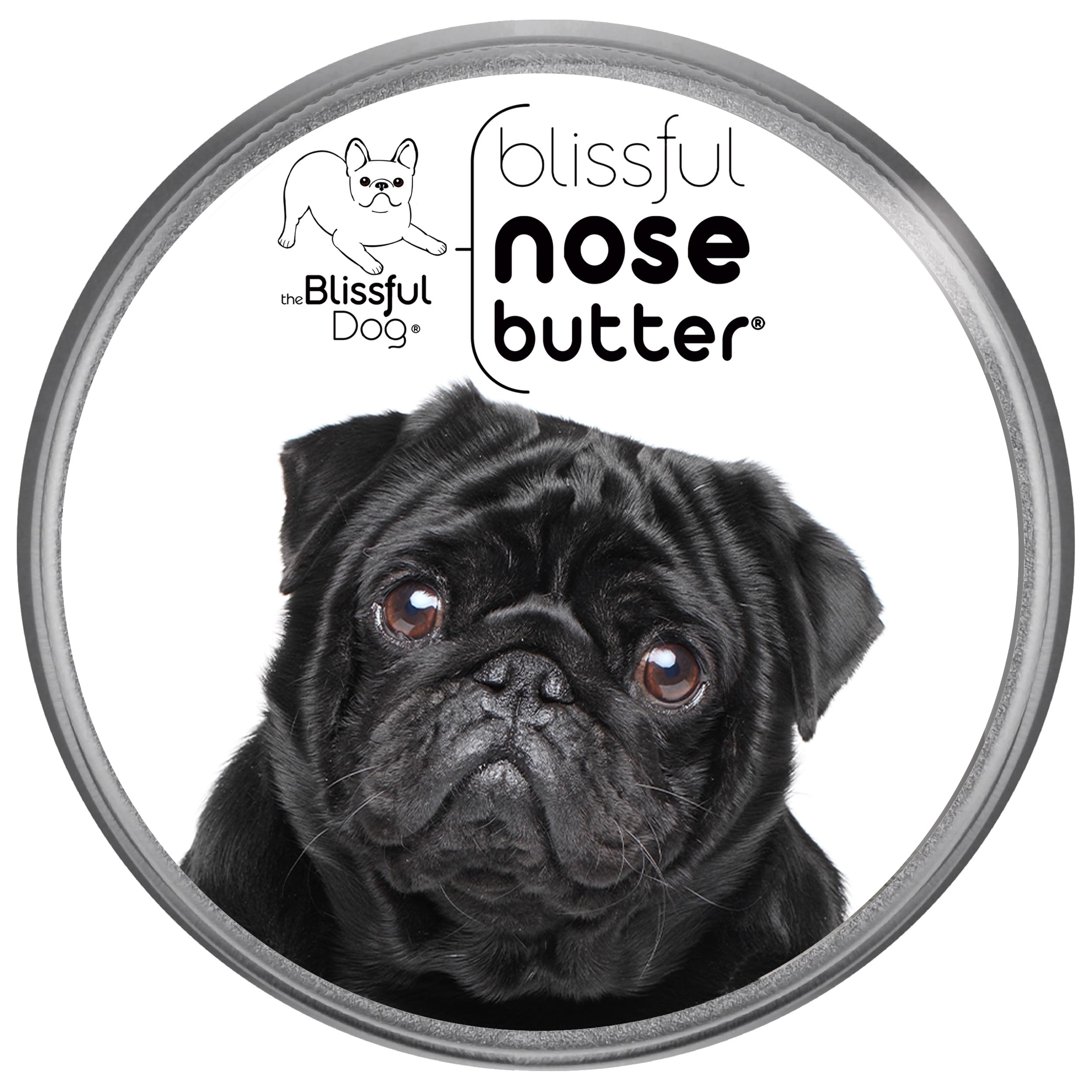 The Blissful Dog Black Pug Unscented Nose Butter, 2-Ounce