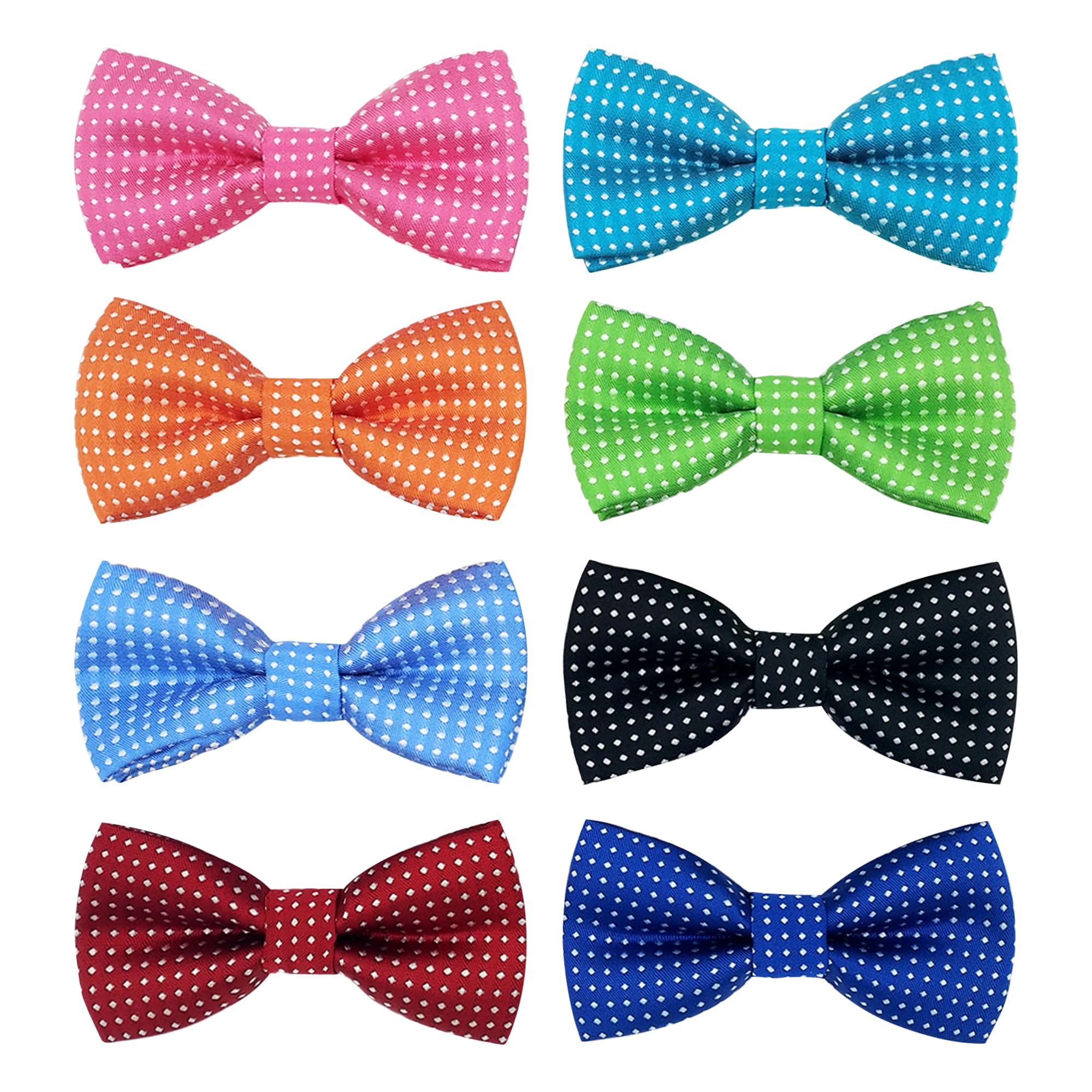 PET SHOW 8 Colors Dot Small Dogs Collar Embellishment Attachment Bow ties Puppies Cats Collar Charms Accessories Slides Bowties 