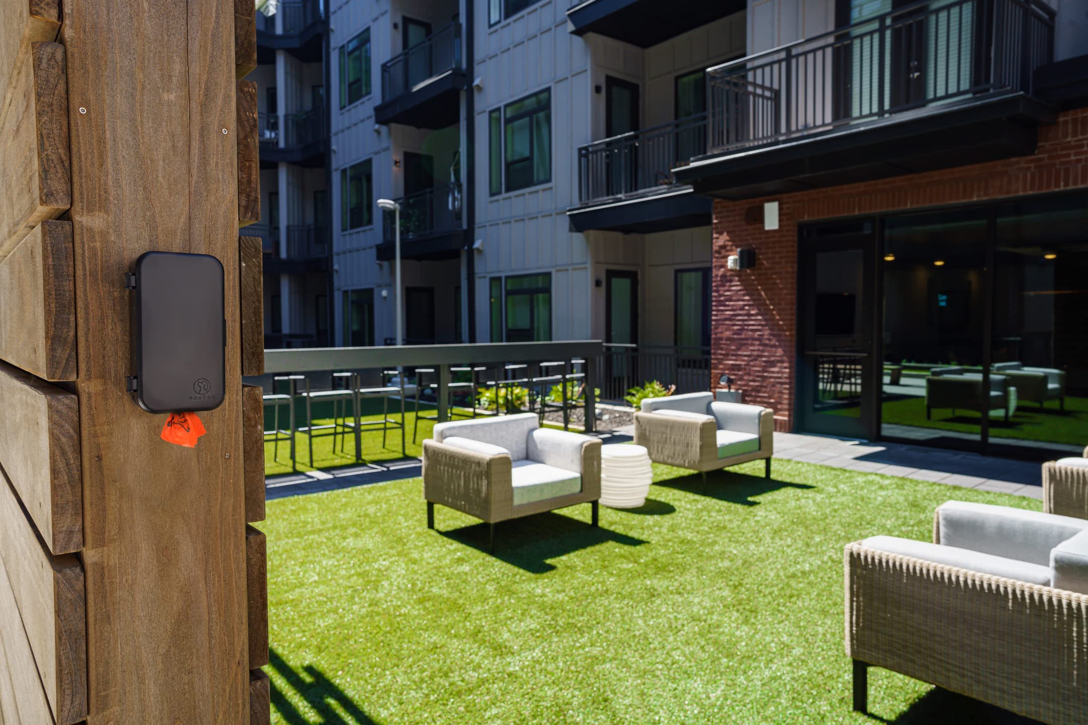 PEXTER Dog Poop Bag Dispenser - Black, 241 Piece Set, Stick-On/Screw-On Mount, Includes 4 Doggie Bag Rolls for Indoor/Outdoor Use