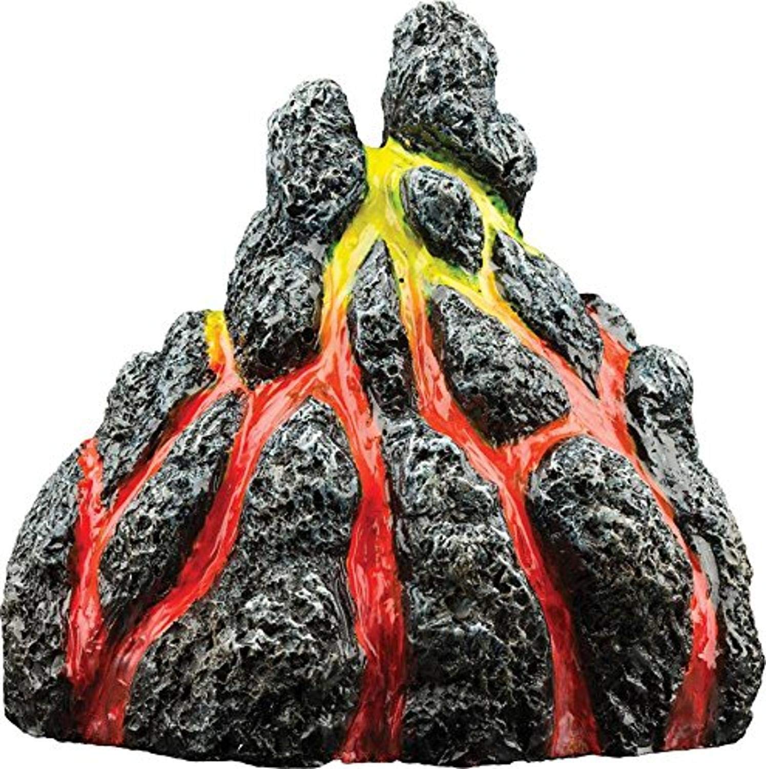 GloFish Volcano Ornament for Aquariums, 2.38 x 3.31 x 3.44 inches, Mulit, Medium, Model: 75077301