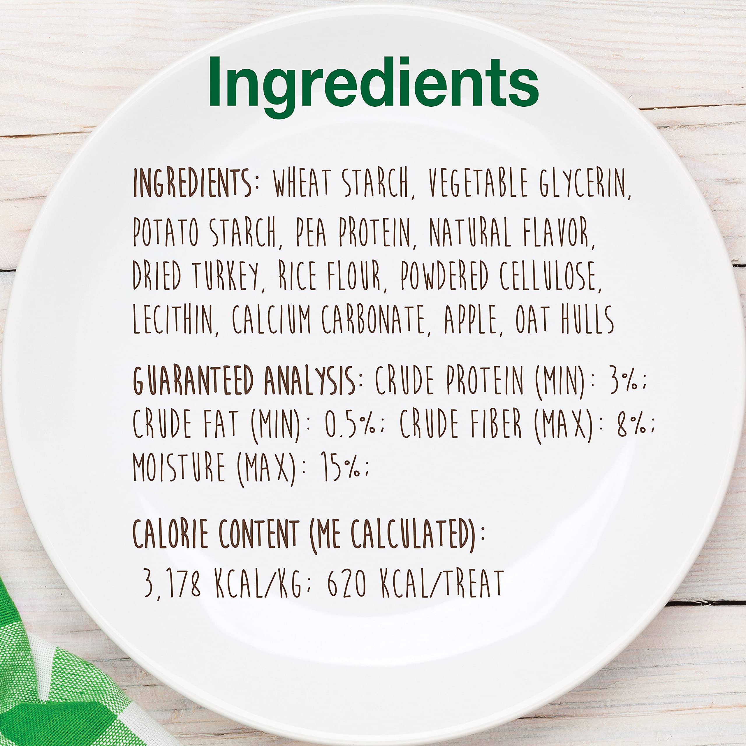 Nylabone Healthy Edibles Natural Dog Chews Long Lasting Turkey & Apple Treats for Dogs, X-Large/Souper (1 Count)