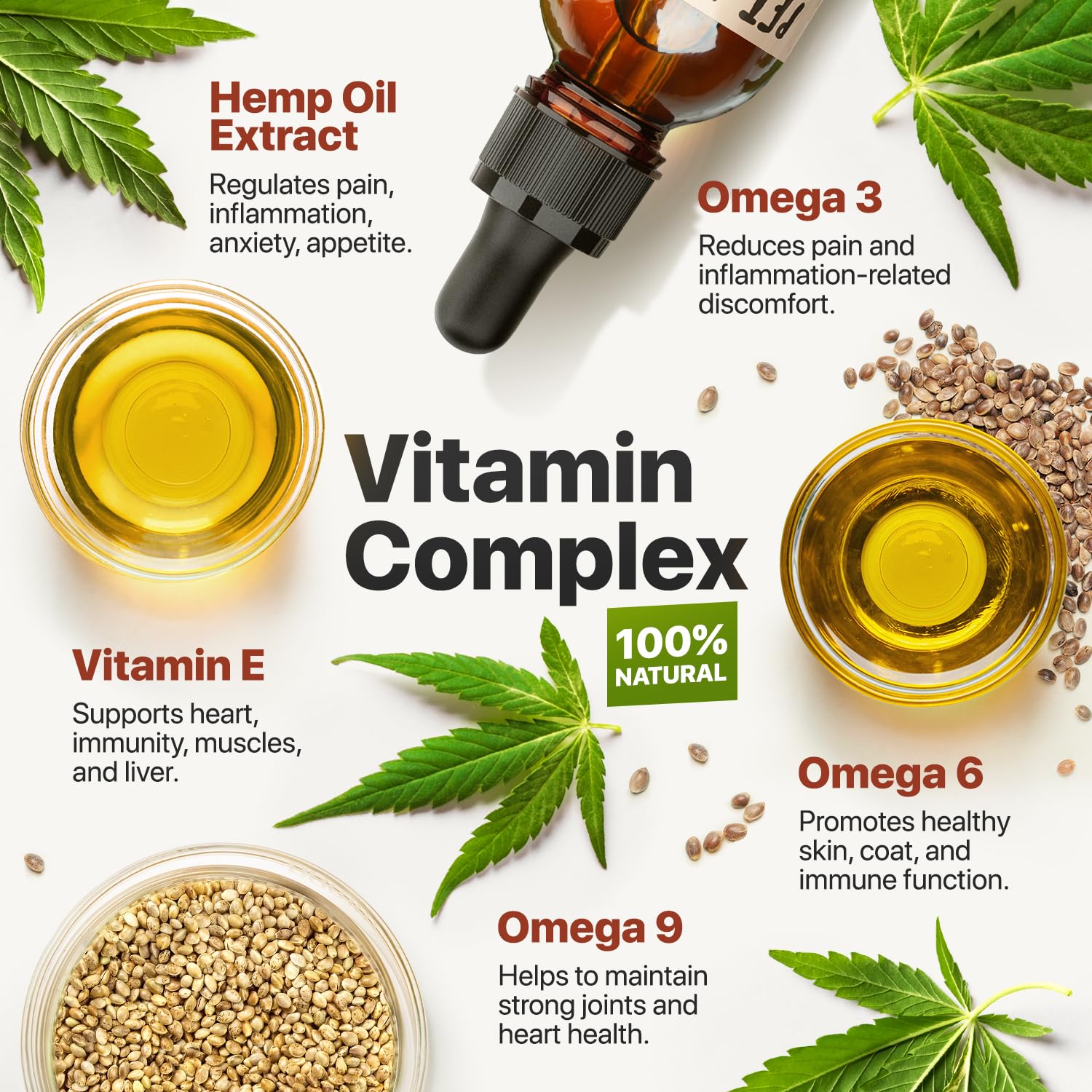 Charlie Buddy - H?mp Oil for Dogs Cats - Hip and Joint Support and Skin Health - Anxiety, Calm, Pain - Omega 3, 6, 9 and Vitamin