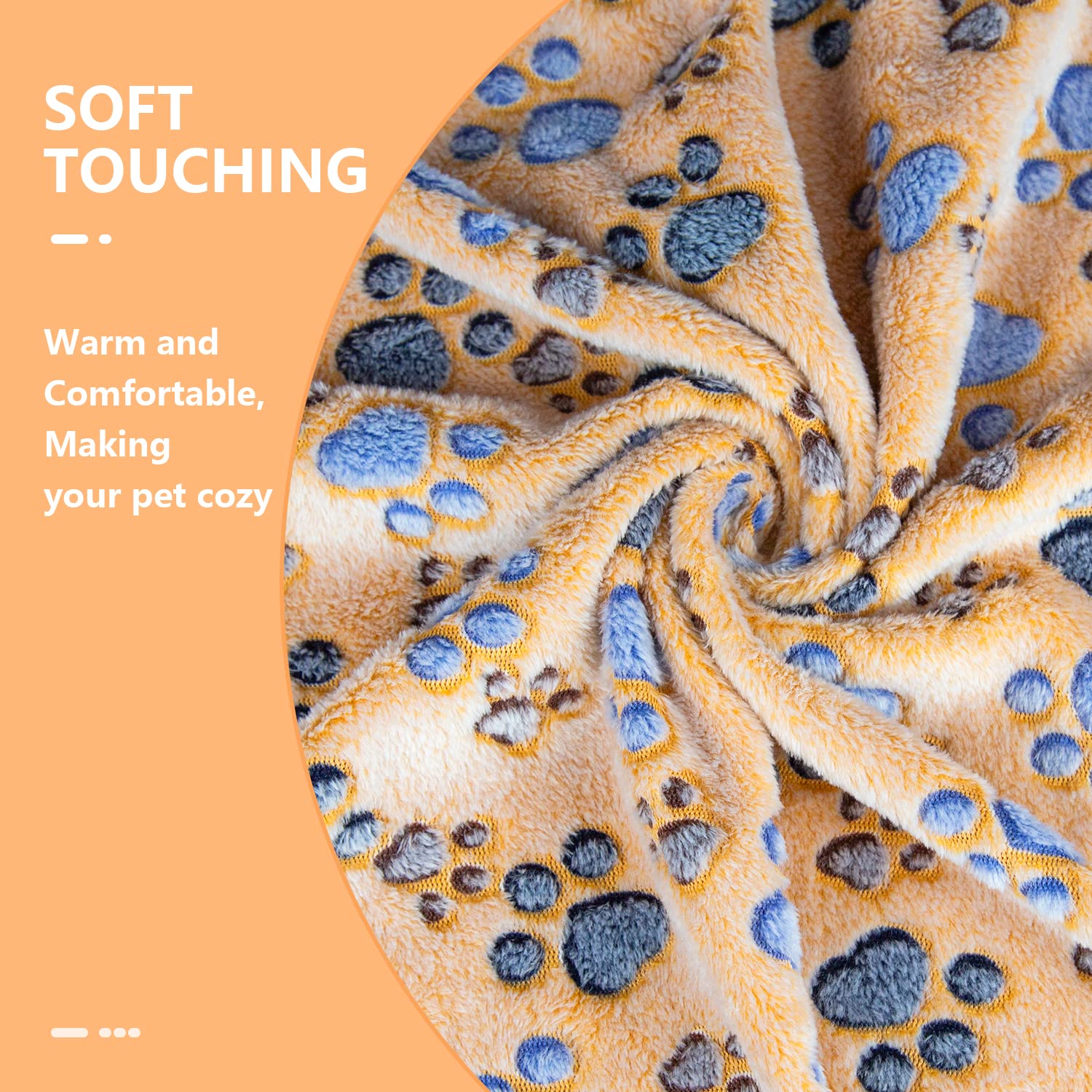 LeapSheep Pet Blankets for Dogs Cats - 3Pack Heart Pattern Super Soft Fluffy Dog Blankets for Small Medium Large Doggy Kitten (P