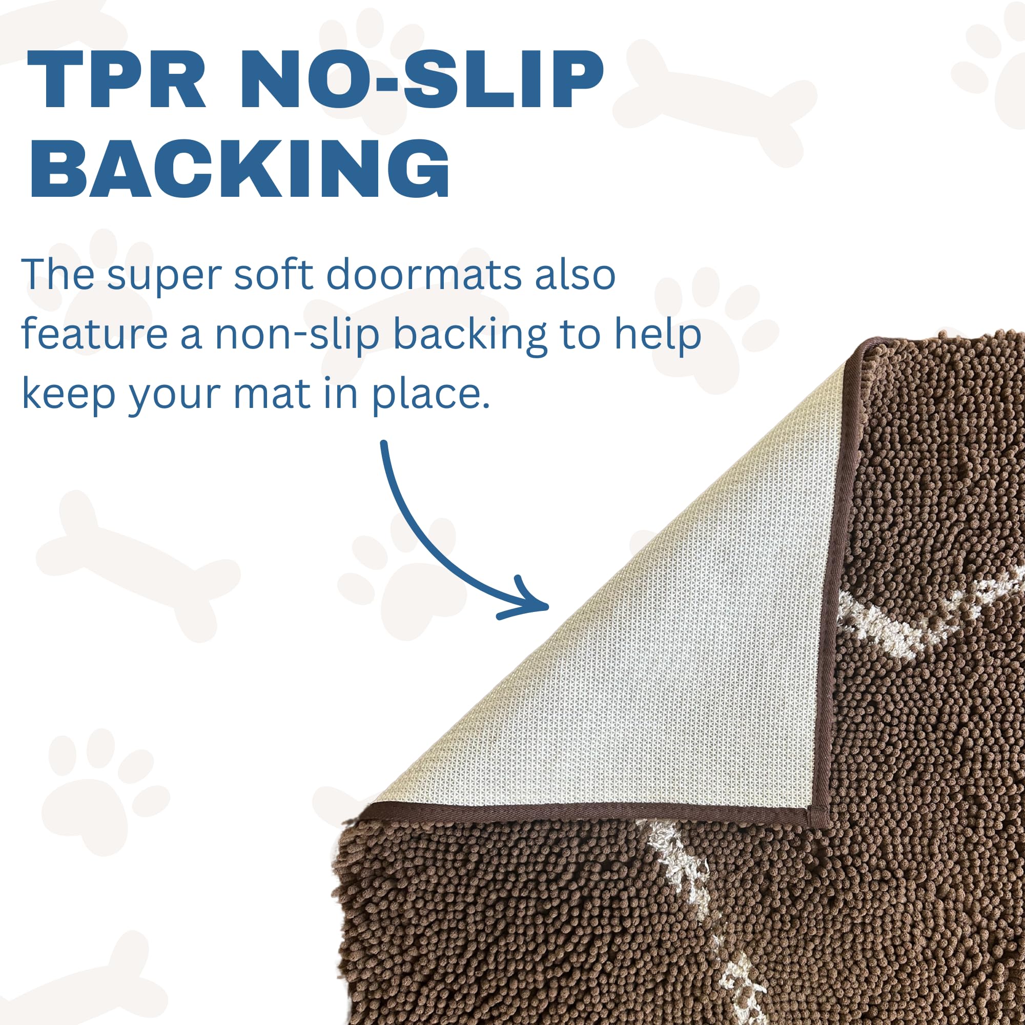 Soggy Doggy Doormat Plain Solid Color Design | Dark Chocolate | Extra-Large 36    X 60    | Ultra Absorbent Microfiber Chenille