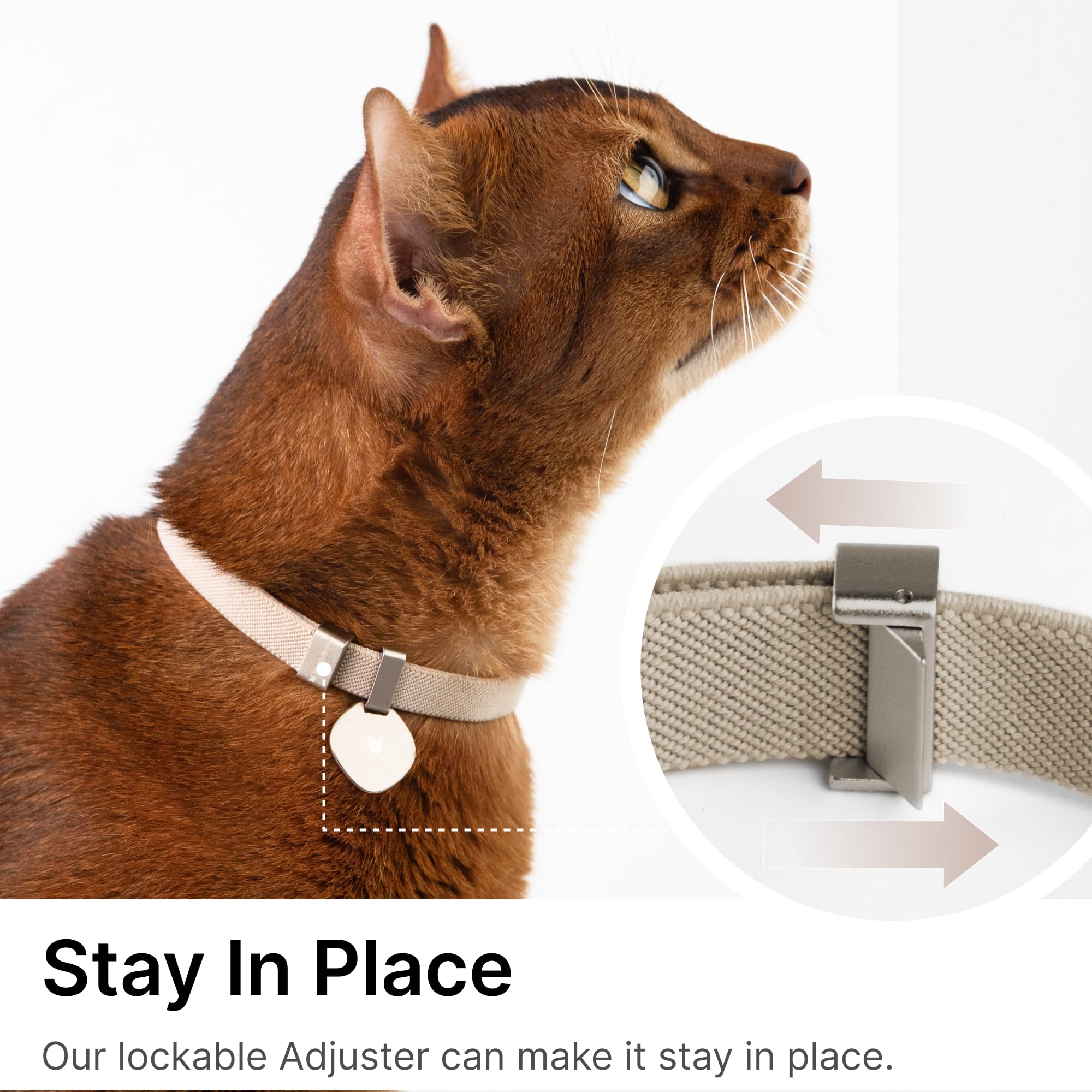 Buddyarmor Safety Cat Collar Pro And Tag Set - U.S. Ida Gold Award, Elastic Release Cat Collar Charm Tag, Non Breakaway Cat Coll