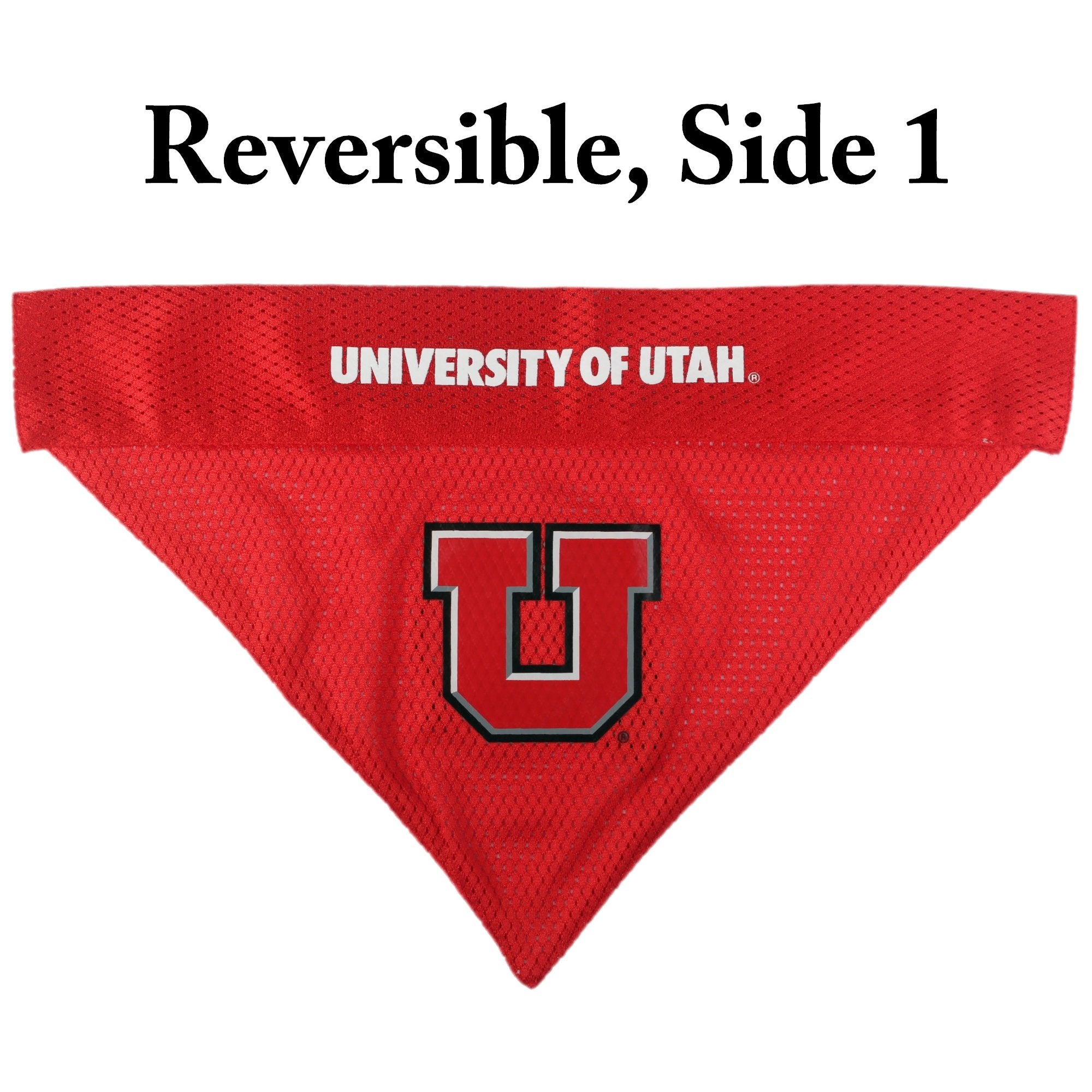 Pets First Collegiate Pet Accessories, Reversible Bandana, Utah Utes, Small/Medium