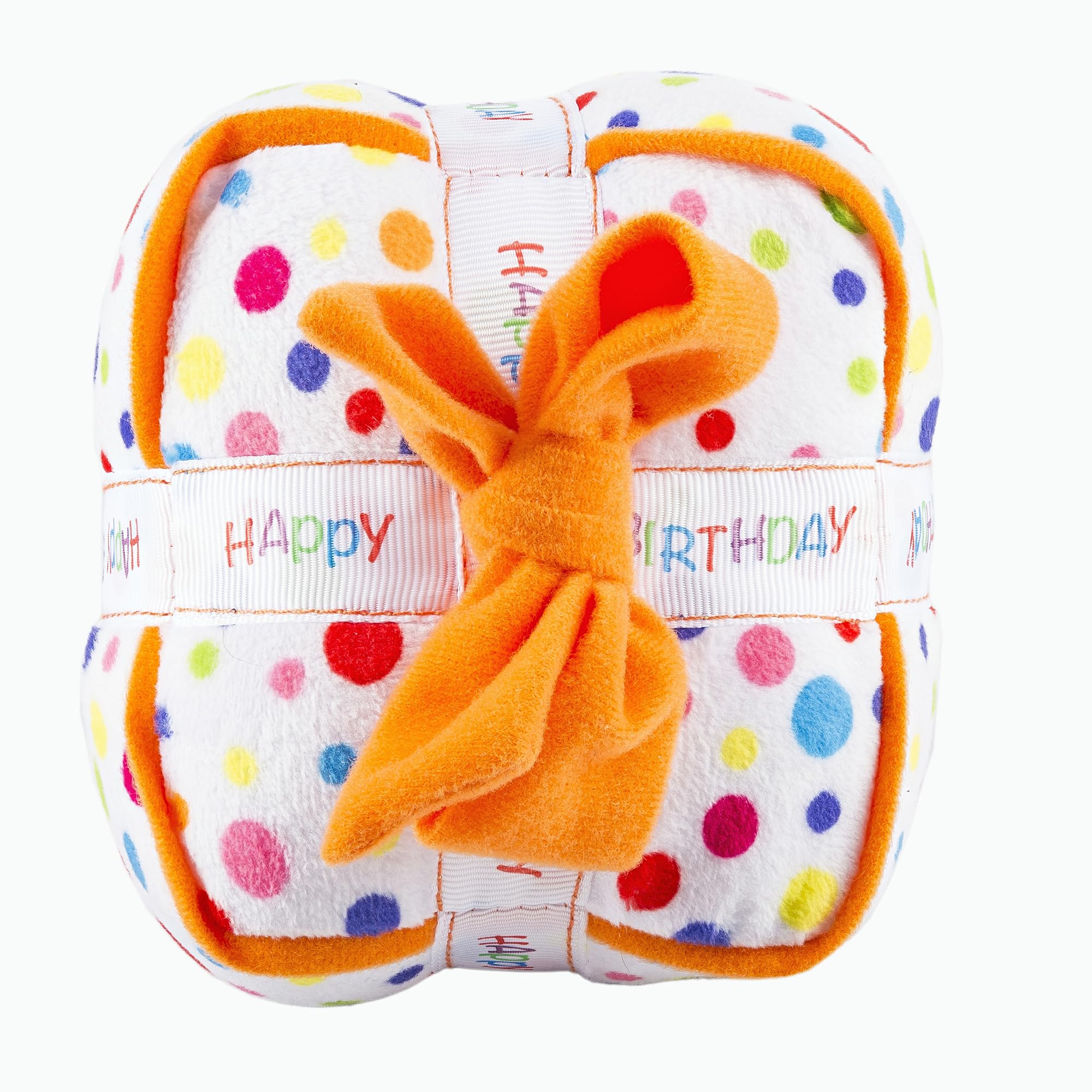 Haute Diggity Dog Happy Birthday Gift Box, Plush Designer Dog Toys With Interactive Squeaker, Stimulating Pet Enrichment, Machin