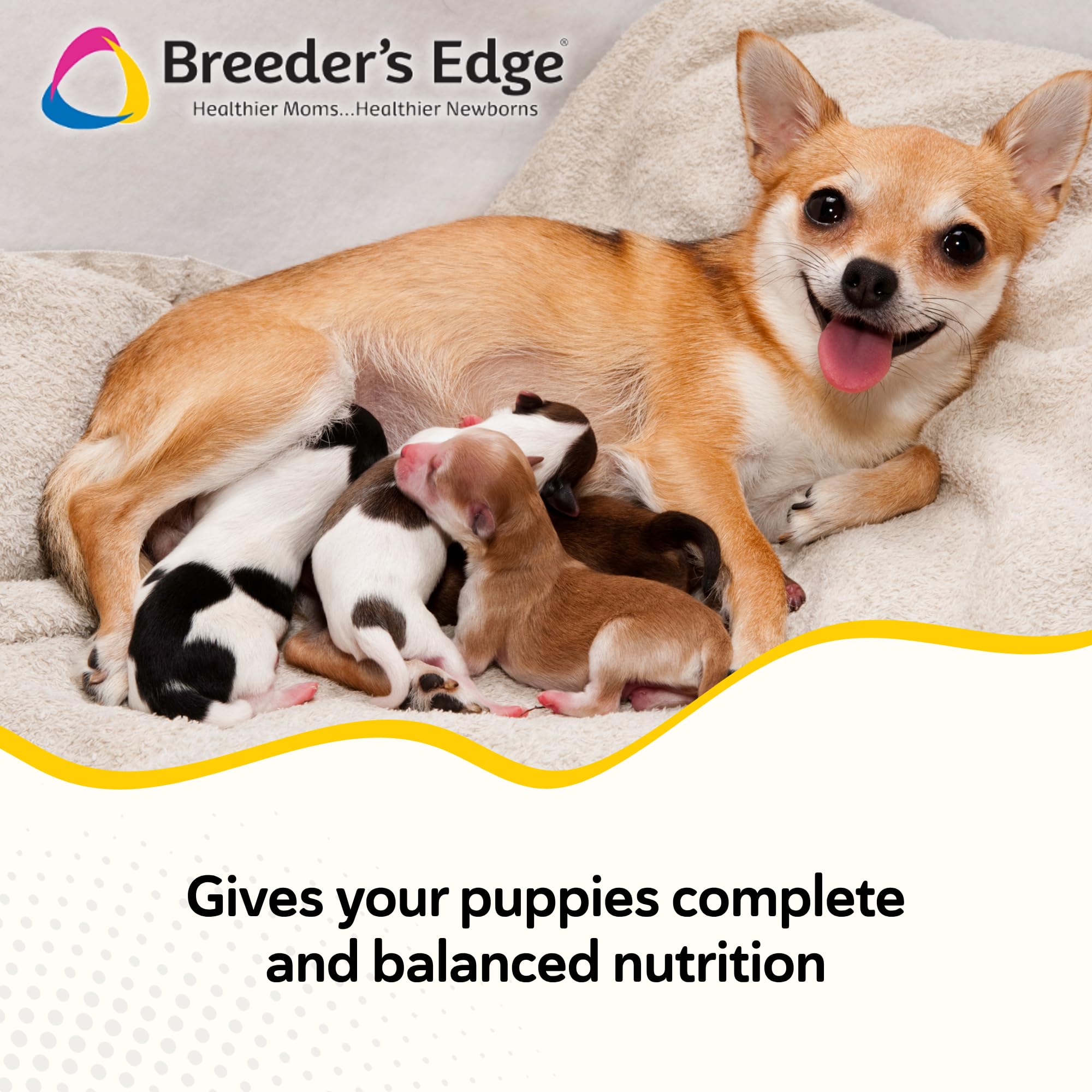 Revival Animal Health Breeder's Edge Canine Milk Replacer Powder, 12 oz, Complete Nutritional Supplement for Puppies & Dogs, White