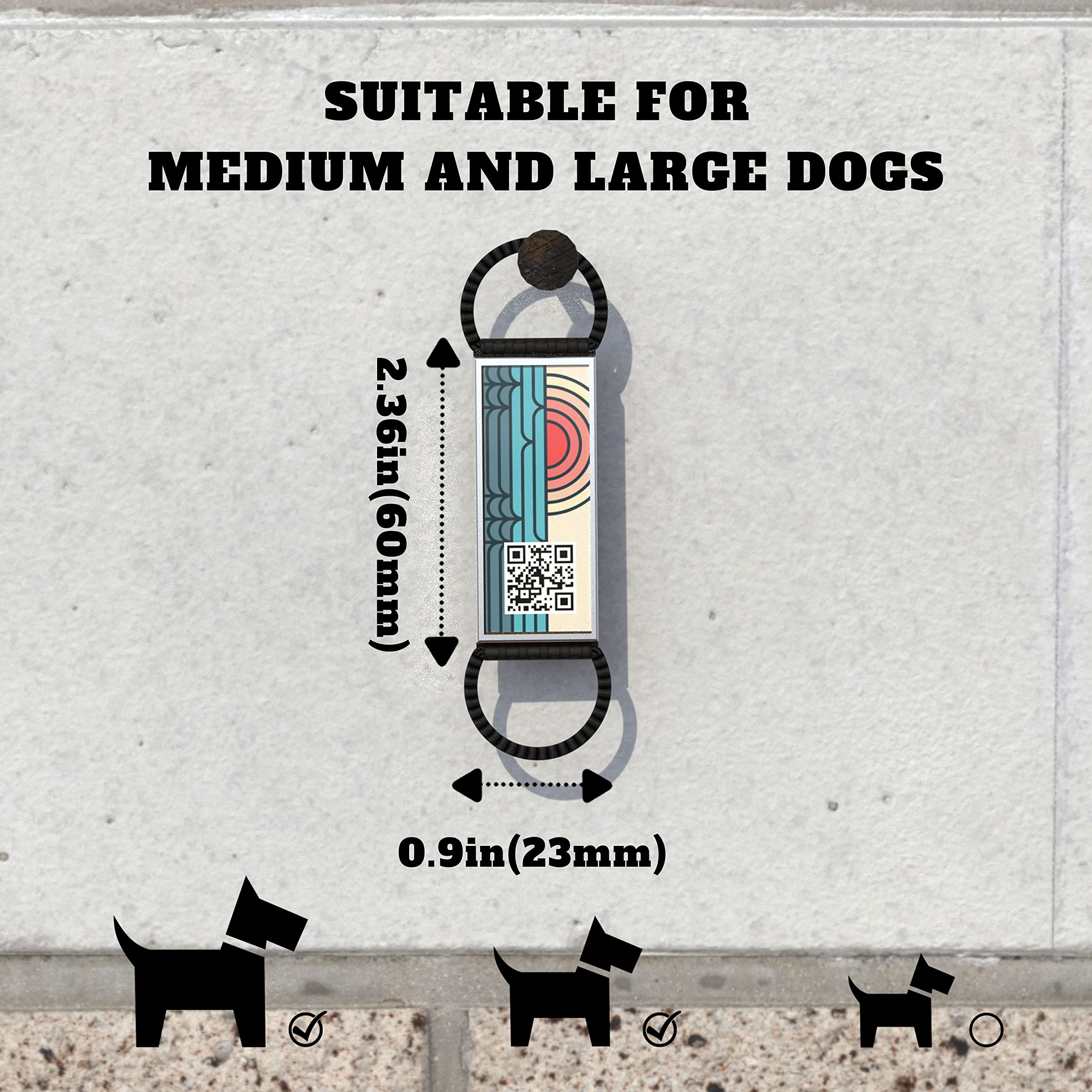 Kekid Personalized Qr Code Pet Id Tags - Custom Dog & Cat Names, Free Online&Scan Qr Receive Instant Location Alert Email