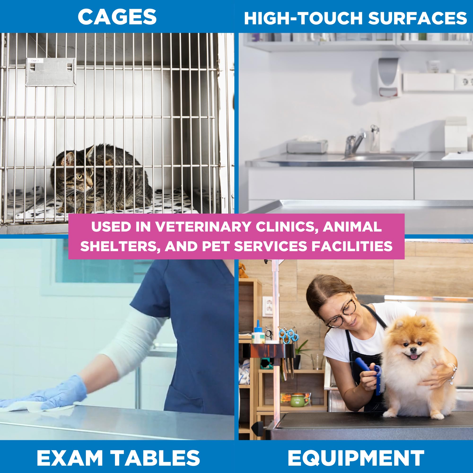 REScue Disinfectant Cleaner & Deodorizer for Veterinary Use, 32 Fl Oz - Ideal for Animal Shelters, Kennels, Pet Foster Homes