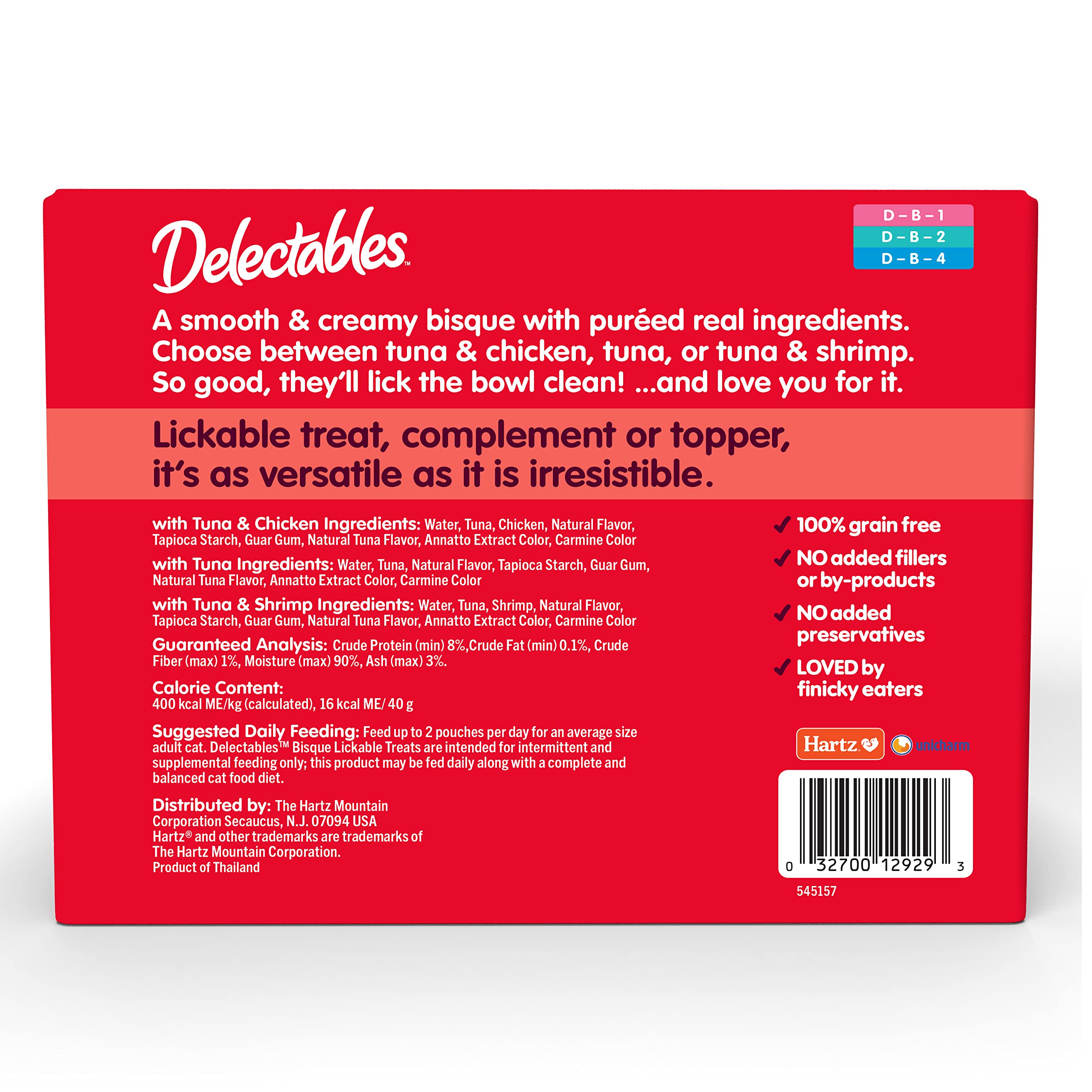 Hartz Delectables Bisque Variety Pack Lickable Cat Treat, 30 Count (Pack of 1)