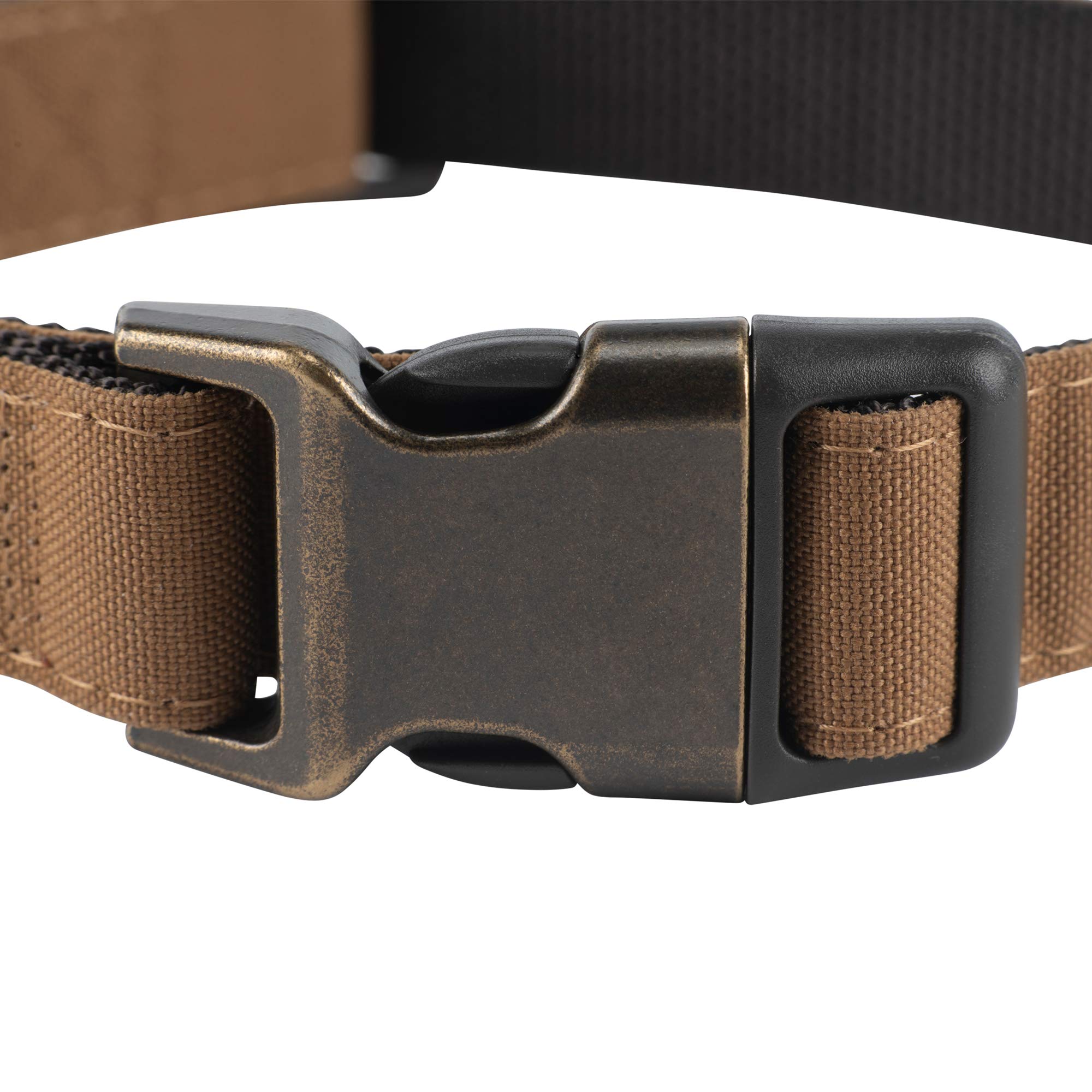 Carhartt Nylon Duck Dog Collar Carhartt Brown/Dark Brown Medium