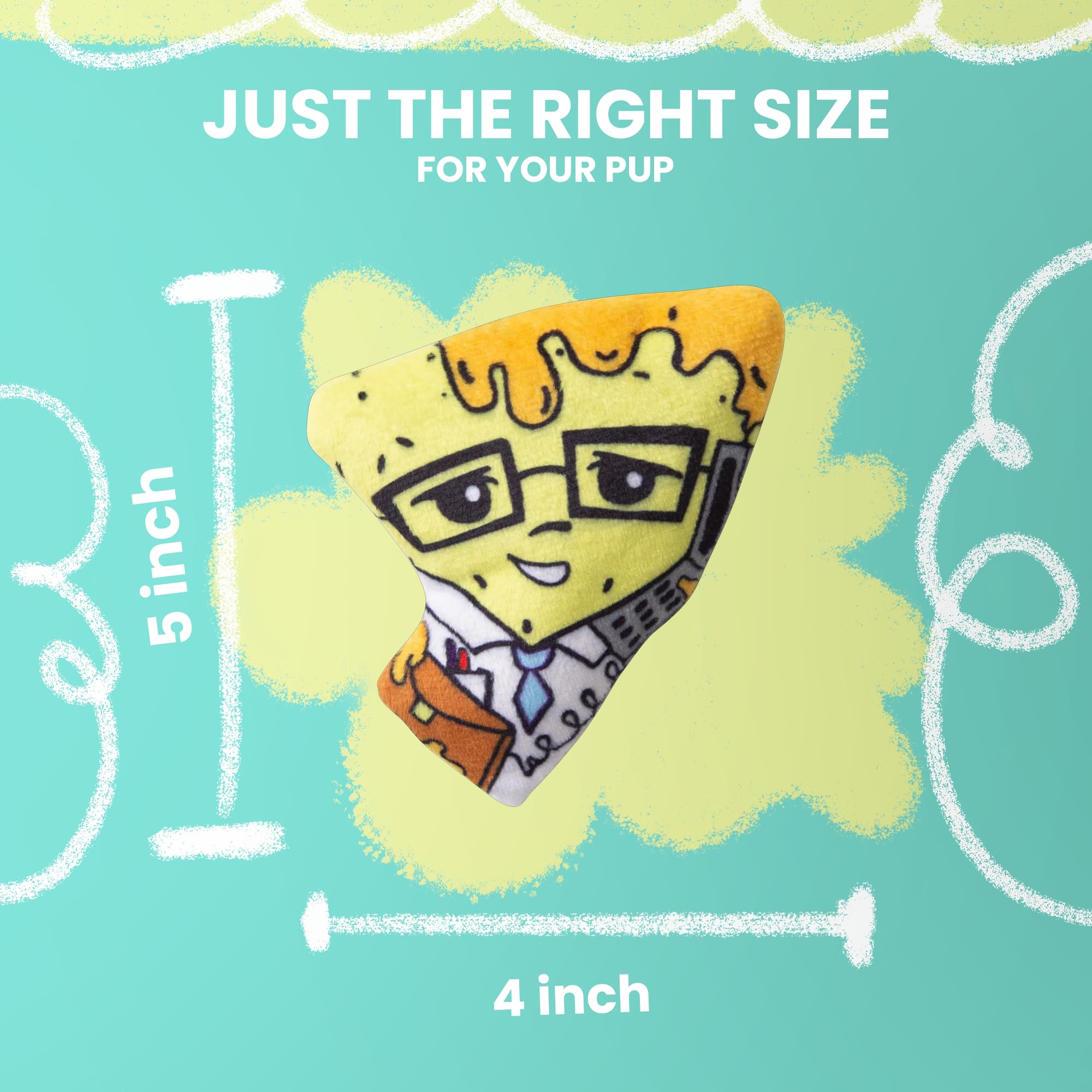 Snug Arooz Nacho Man Plush Cat Toy With Catnip & Repair Patch - Crinkle Sounds & Squeaker - Engaging Toy For Active Cats