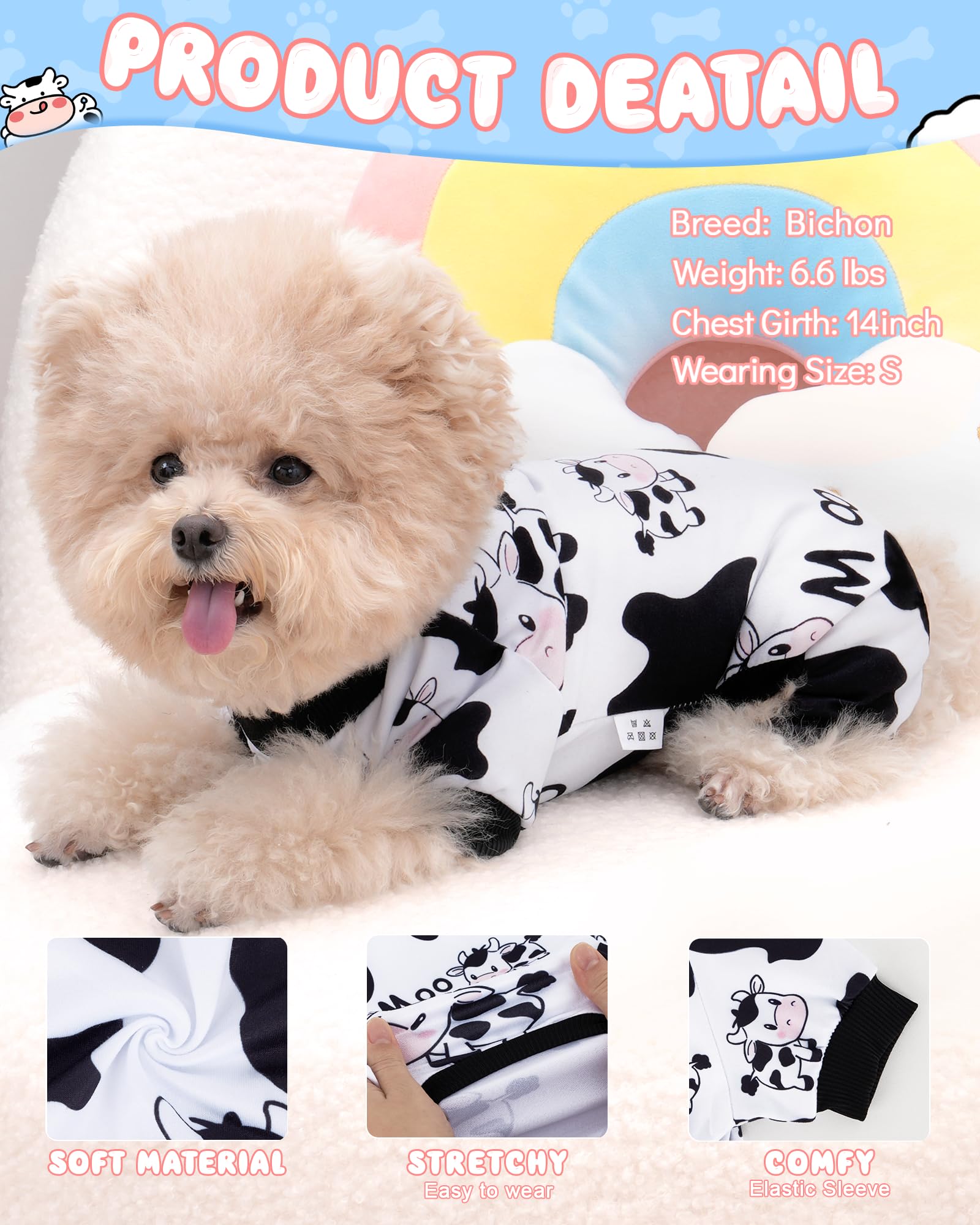 Xpudac Dog Pajamas Soft Stretchy Pig Dog Clothes For Small Medium Dogs Pet Jumpsuit Cat Apparel-2Xl