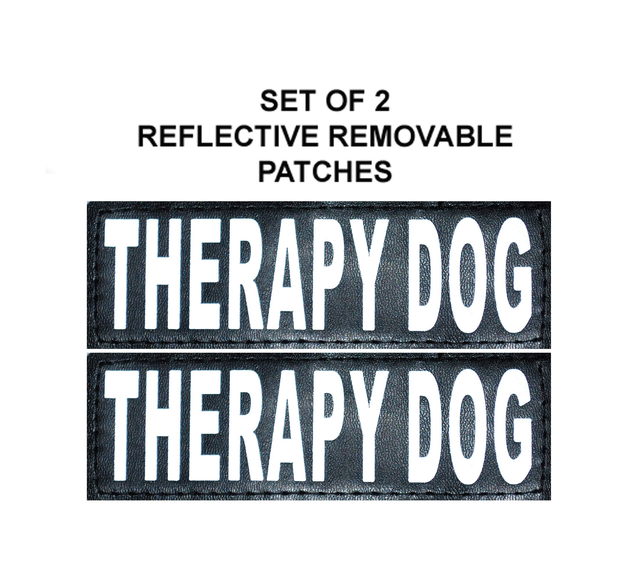 Therapy Dog Harness Service Working Vest Jacket,Purchase Comes with 2 Therapy Dog Reflective Removable Patches. Please Measure D