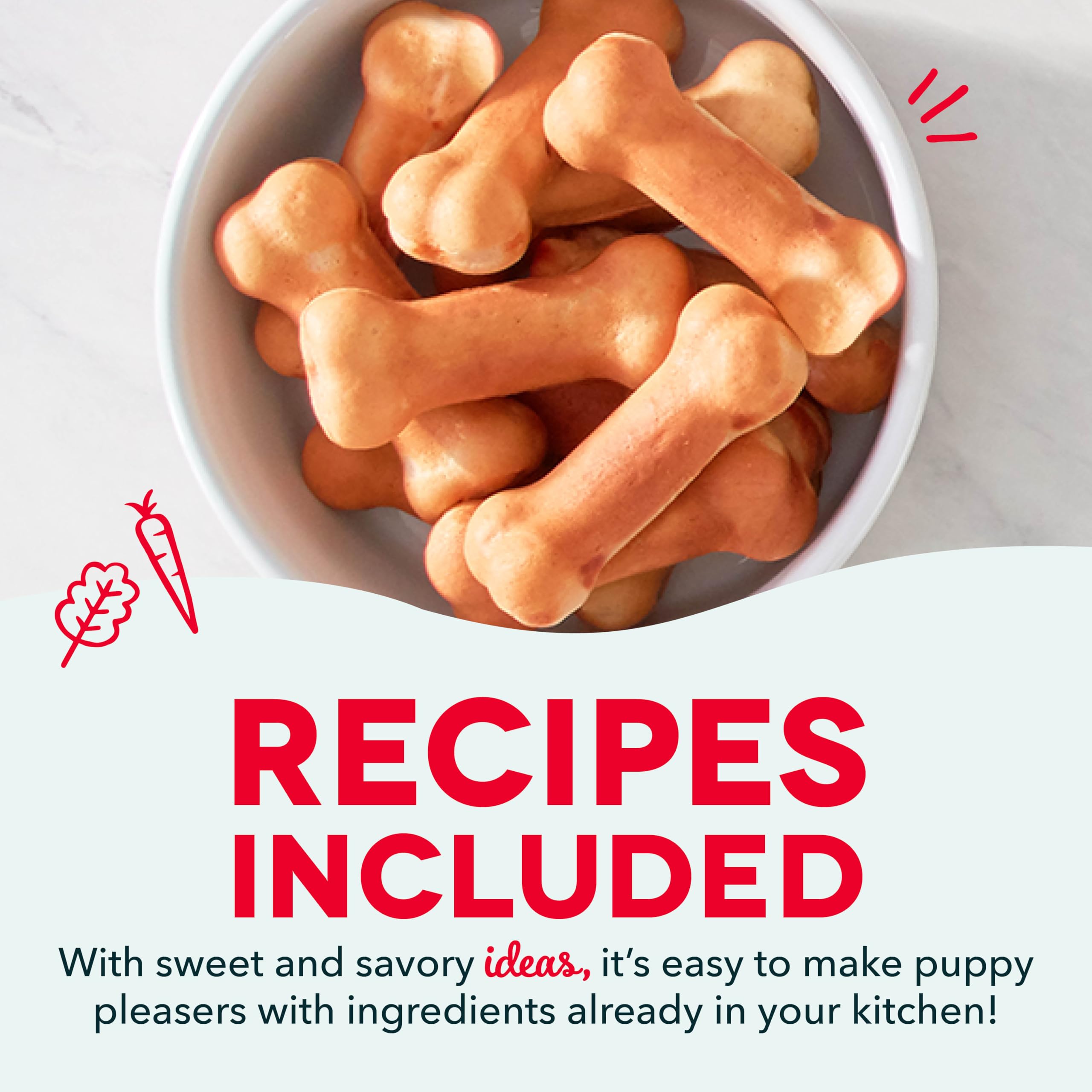 DASH Mini Dog Treat Maker, Small, Red