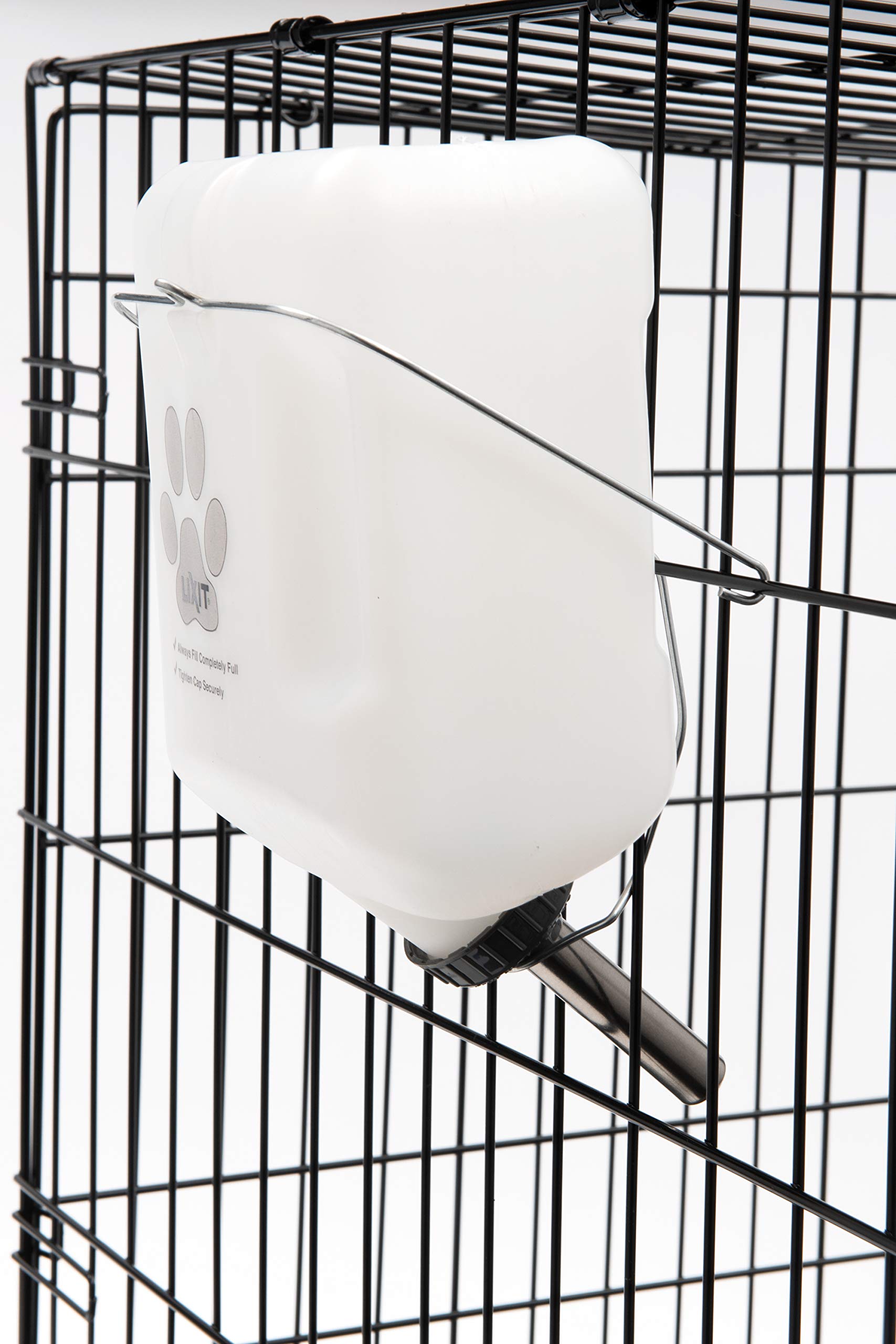 Lixit Wide Mouth Water Bottles For Large And Small Dogs (64Oz Large Dog, White)