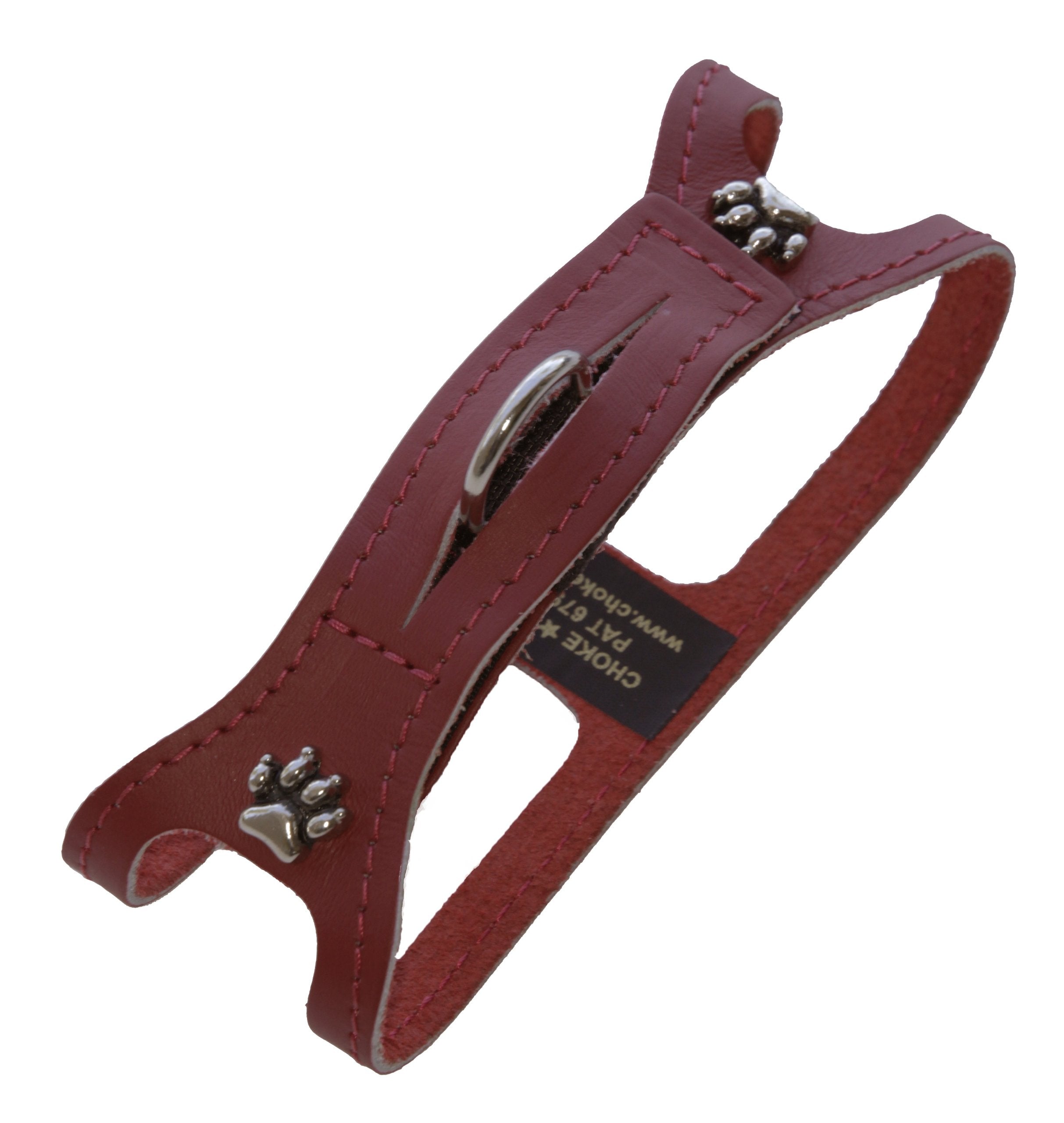 Chokefree Pet Shoulder Collar, 8-Inch, Non Metallic Red