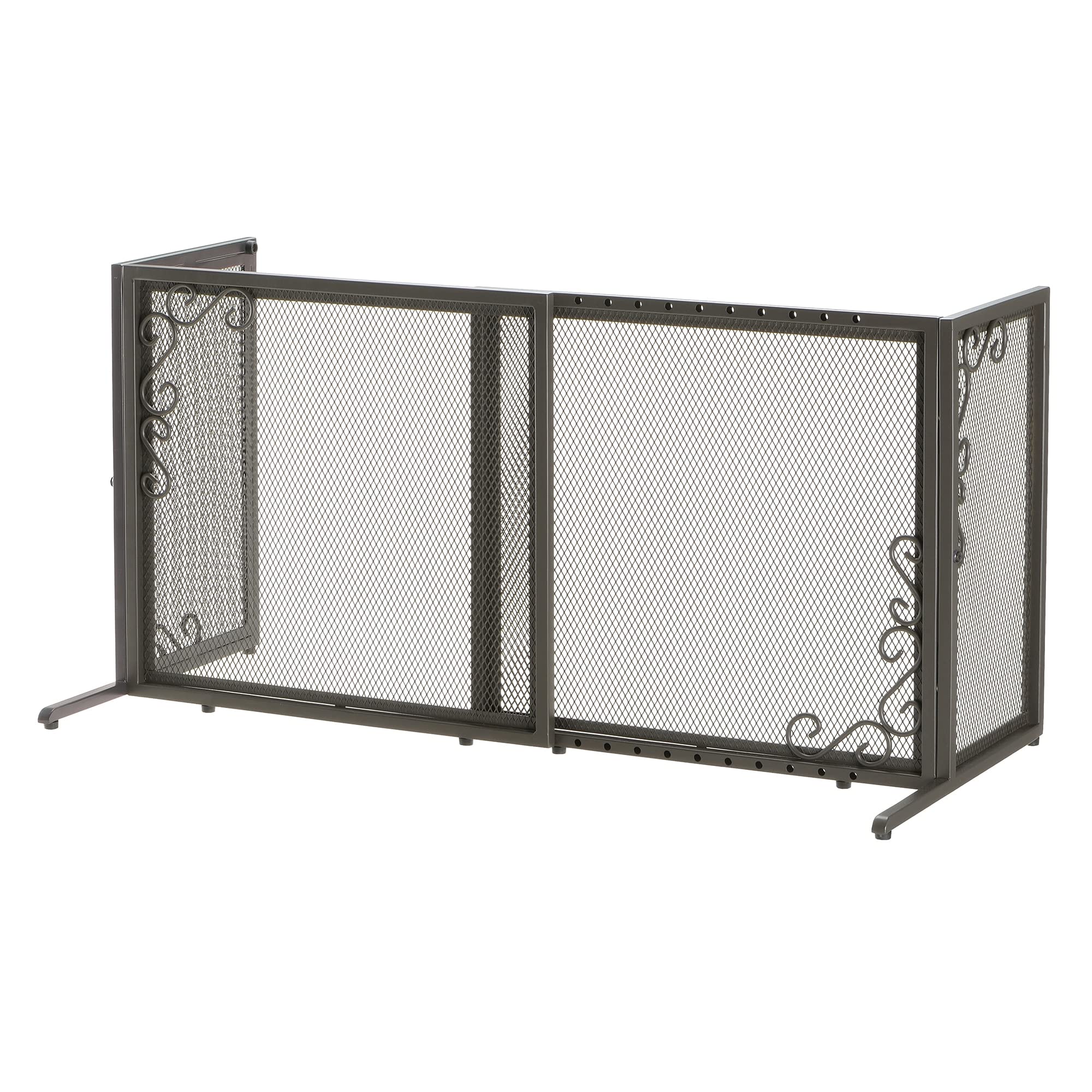 Richell USA - Freestanding Metal Mesh Pet Gate Small (94945) (Antique Bronze)