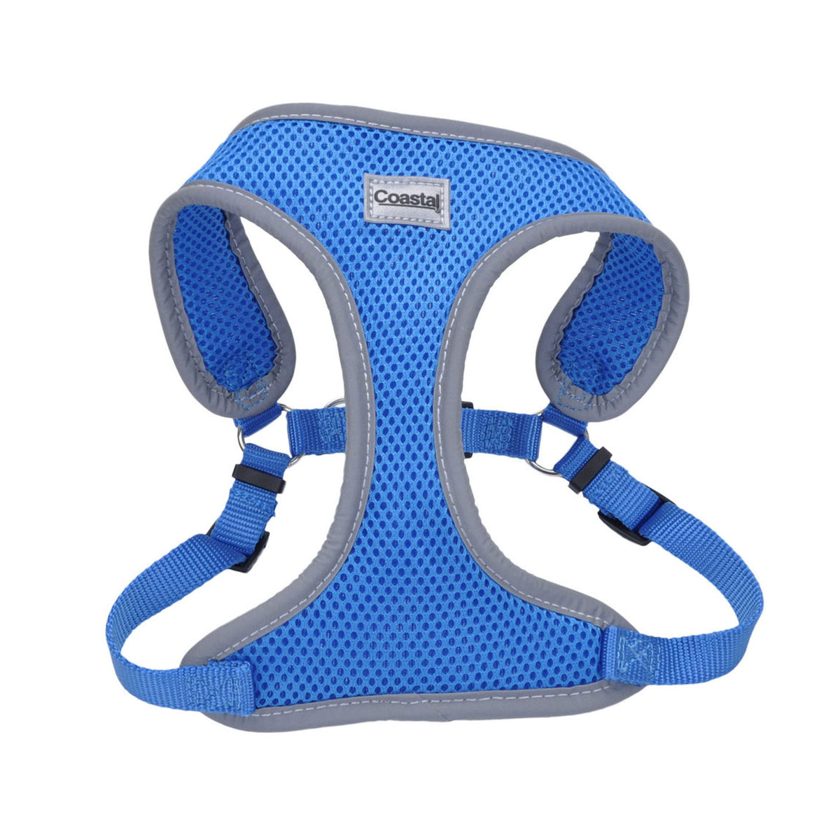 Coastal Pet Comfort Soft Reflective Wrap Adjustable Dog Harness - No-Pull Dog Harness For Small & Large Dogs - Blue Lagoon - 5/8' X 19'–23'