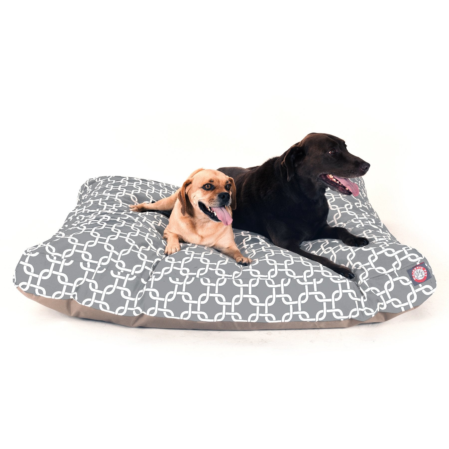 Gray Links Extra Large Rectangle Indoor Outdoor Pet Dog Bed With Removable Washable Cover By Majestic Pet Products