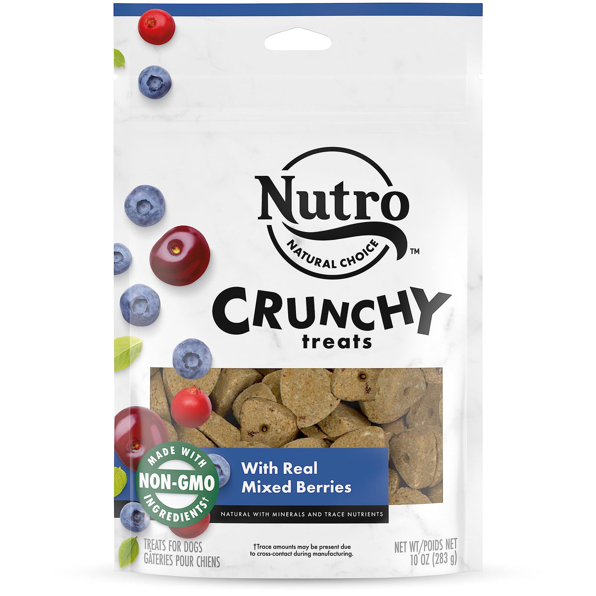 Nutro Crunchy Dog Treats With Real Mixed Berries, 10 Oz. Bag