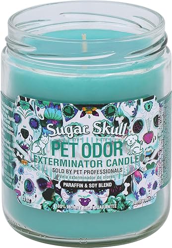 SPEcIALTY PET PRODUcTS Pet Odor Exterminator candle, Sugar Skull,13 oz