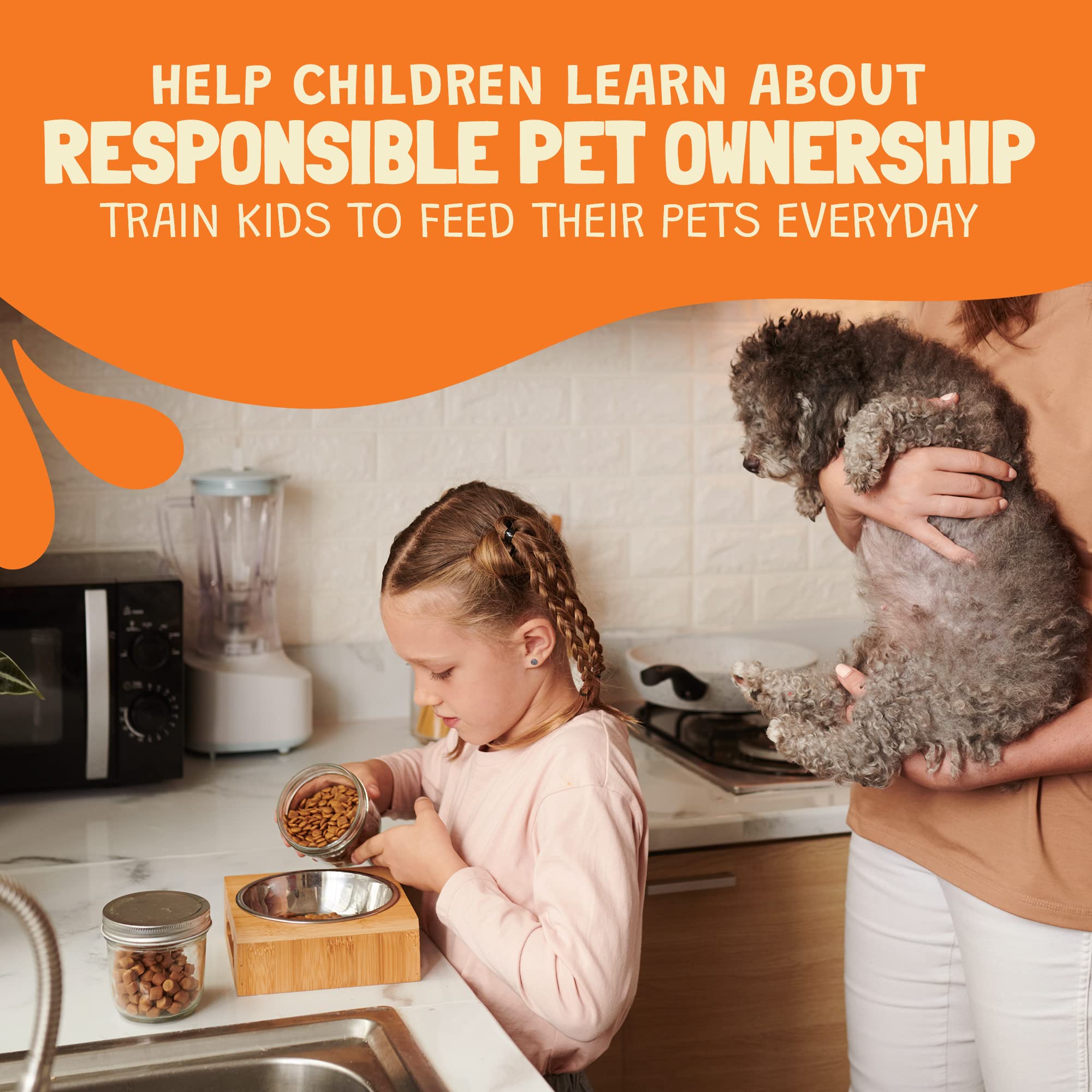 Did You Feed The Dog? (Black) Pet Feeding Reminder, Magnetic, Sliders, Wall-Mount