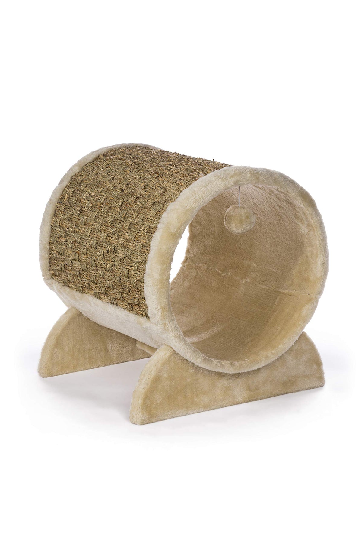 Prevue Pet Products Kitty Power Paws Plush Cozy Tunnel 7383 - Beige