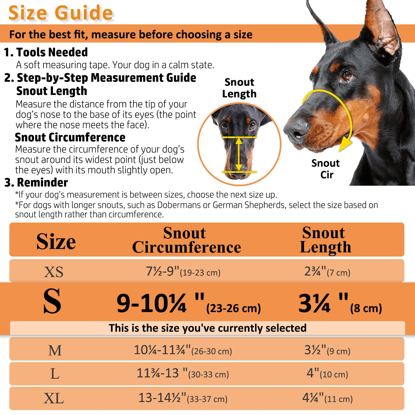 Barkless Dog Muzzle, Basket Muzzle For Biting, Chewing And Scavenging, Humane Cage Mouth Cover, Perfect For Grooming And Training Small, Medium, Large Aggressive Reactive Dogs